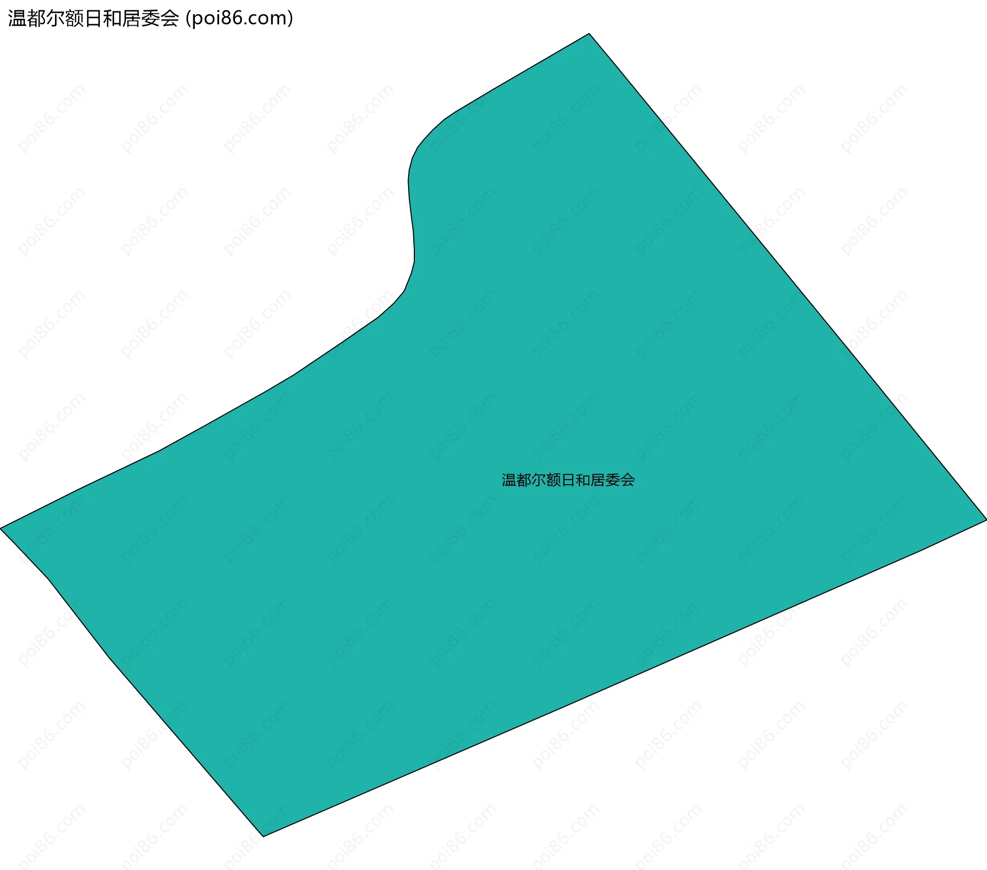 温都尔额日和居委会边界地图