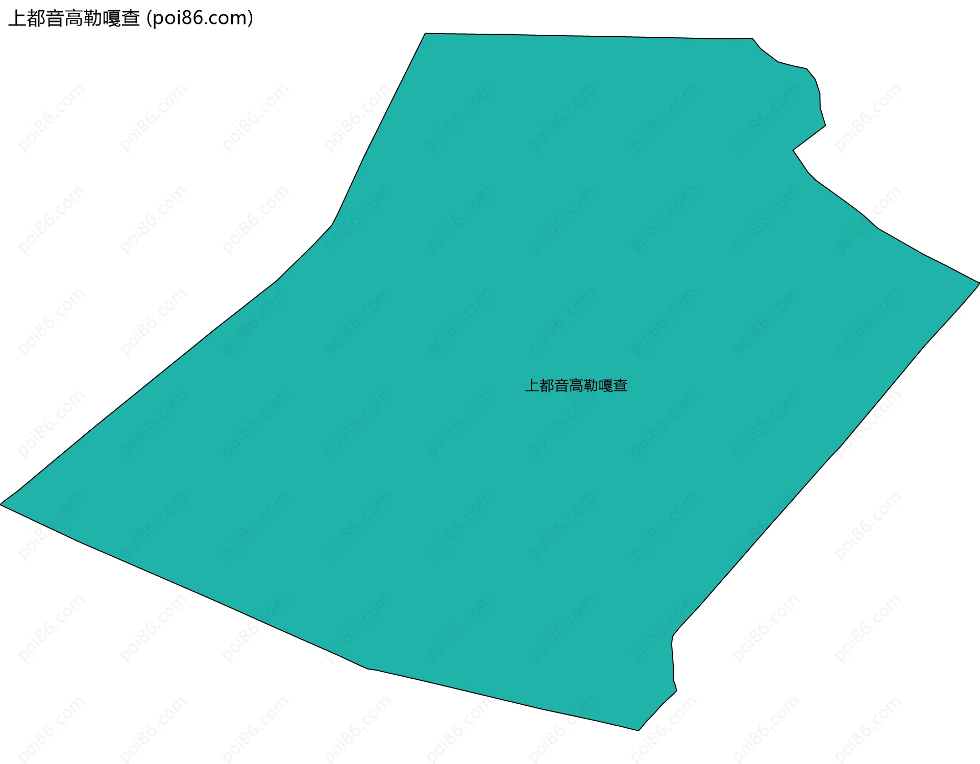 上都音高勒嘎查边界地图