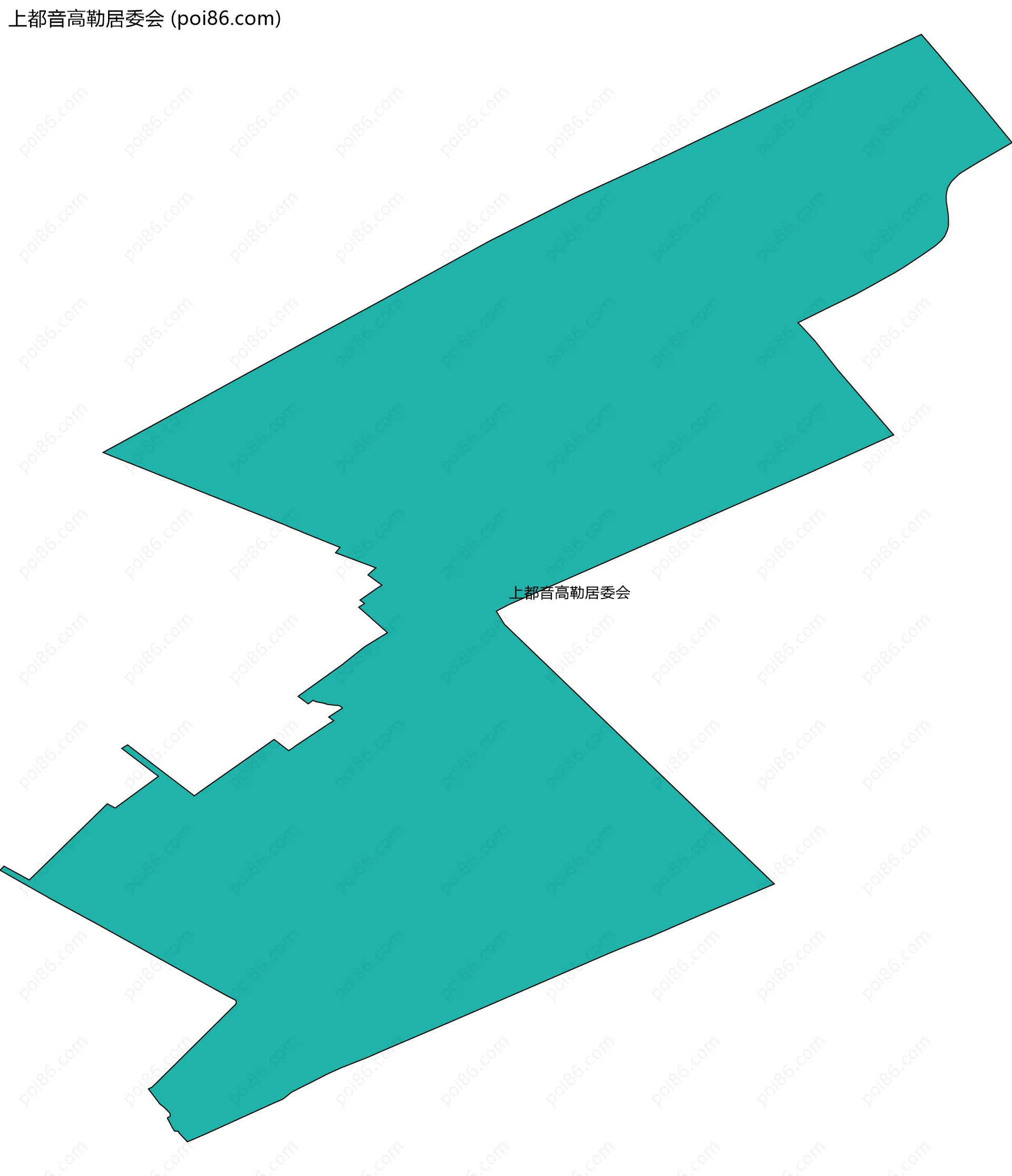 上都音高勒居委会边界地图