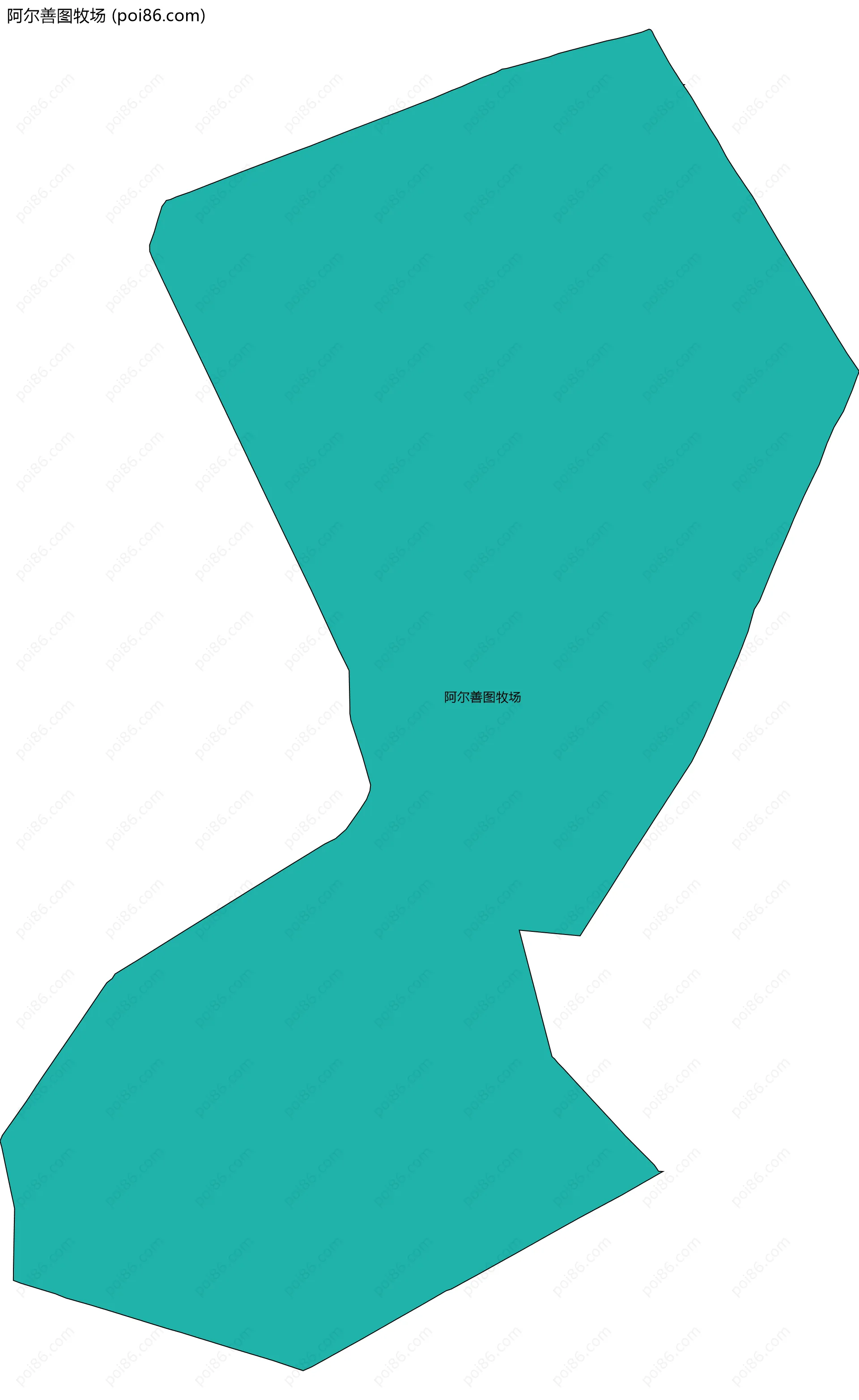 阿尔善图牧场边界地图