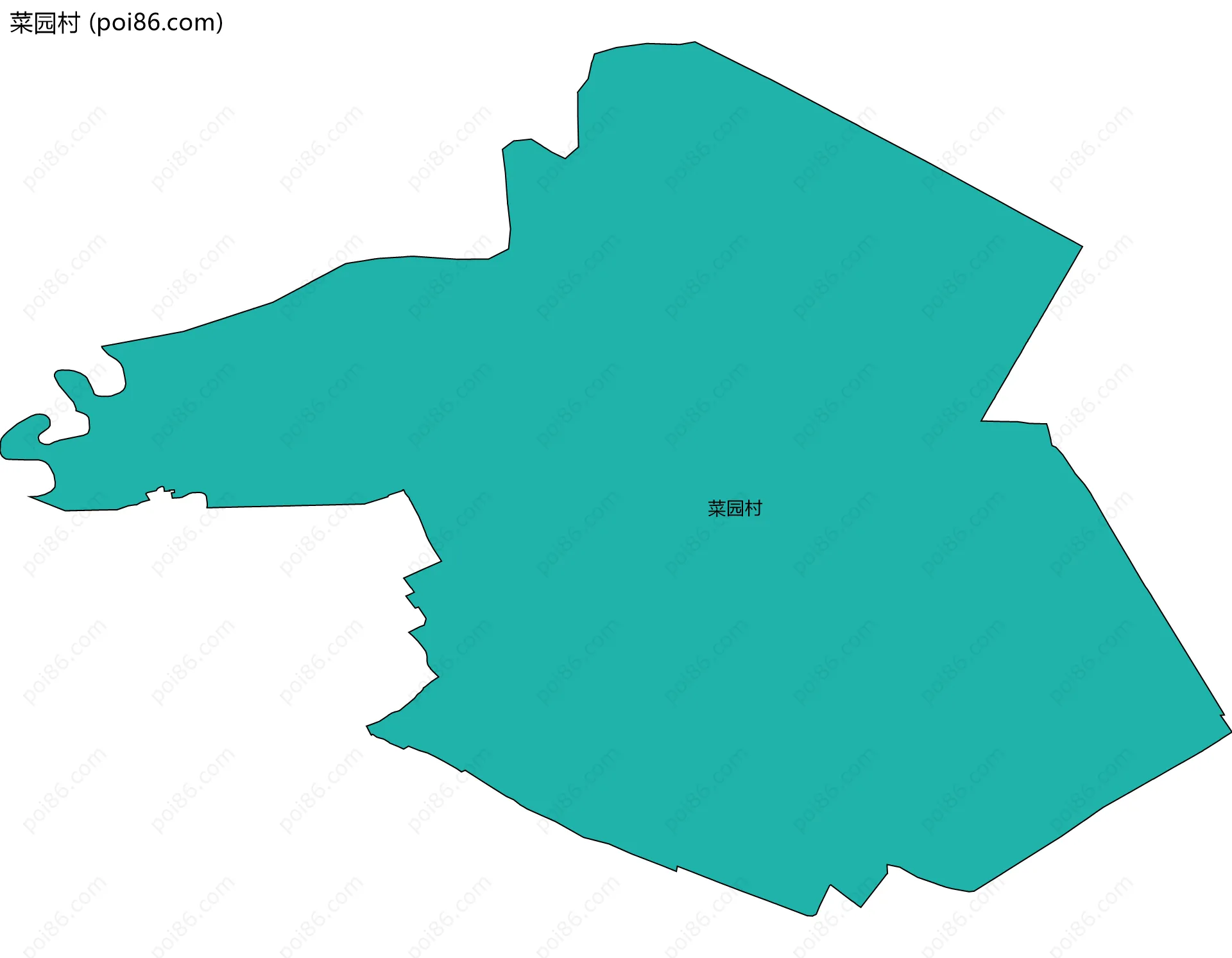 菜园村边界地图