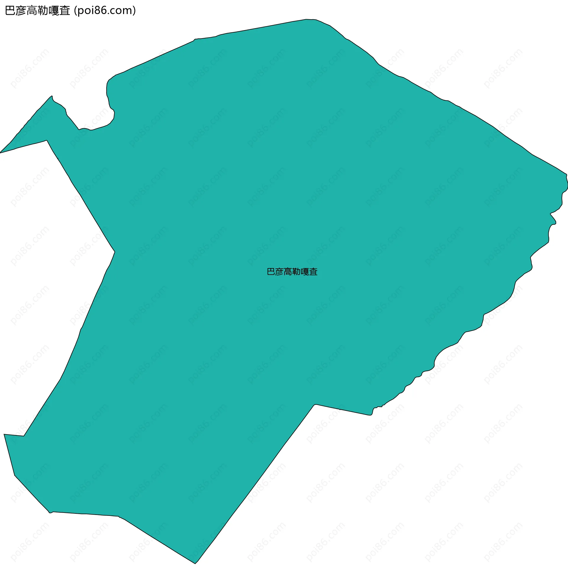 巴彦高勒嘎査边界地图