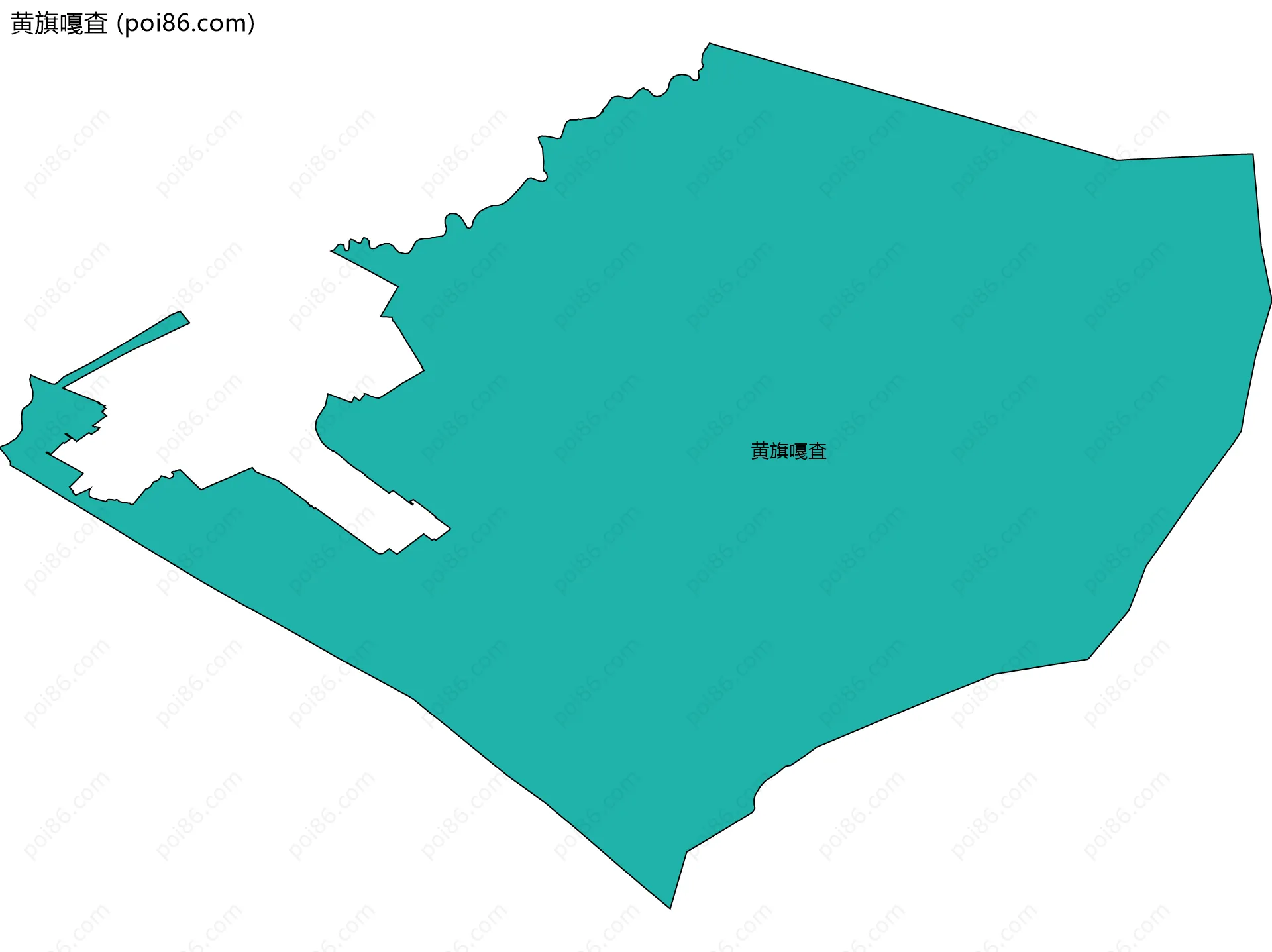 黄旗嘎査边界地图