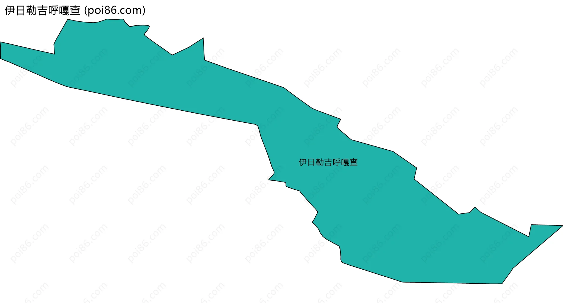 伊日勒吉呼嘎查边界地图