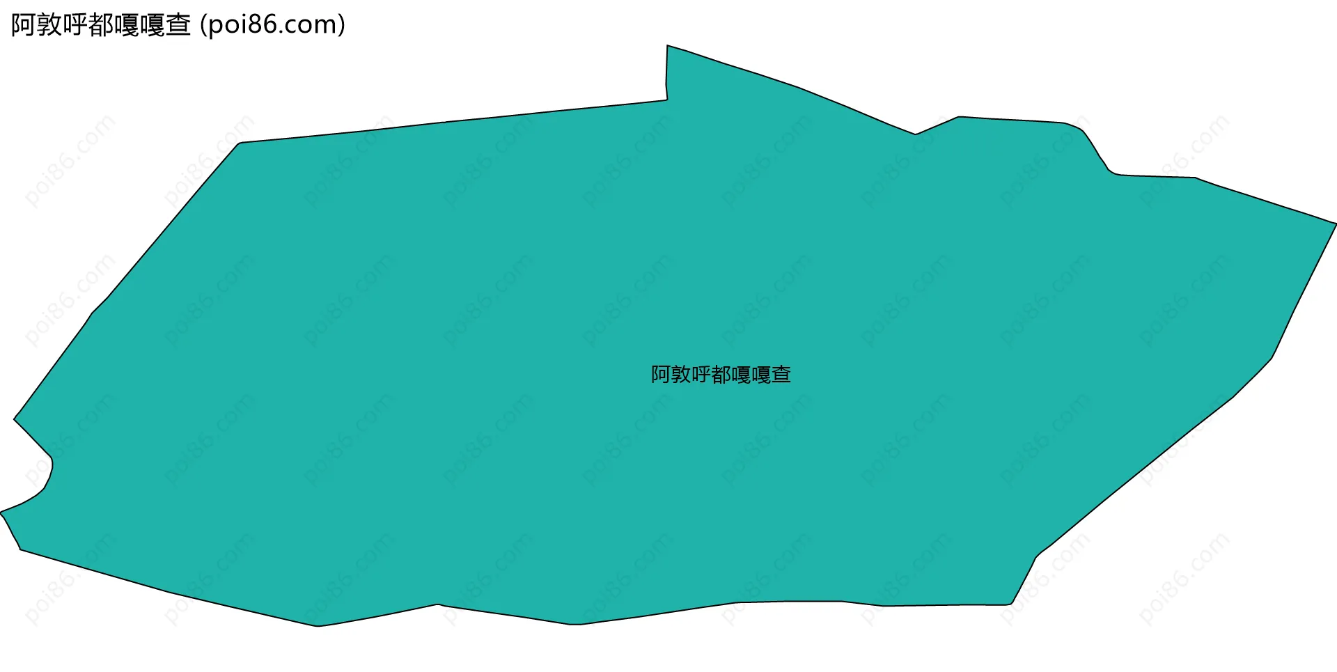 阿敦呼都嘎嘎查边界地图