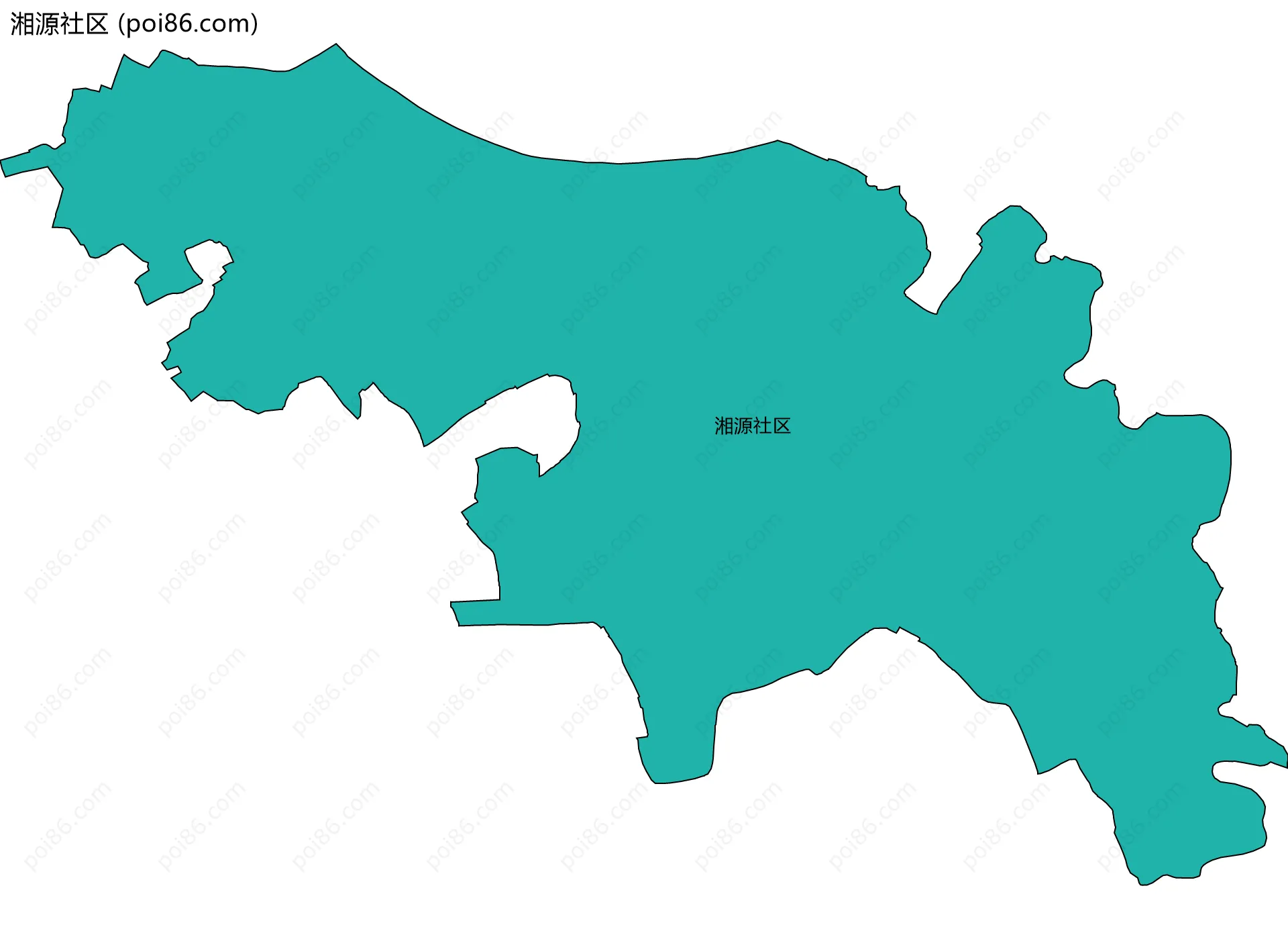 湘源社区边界地图