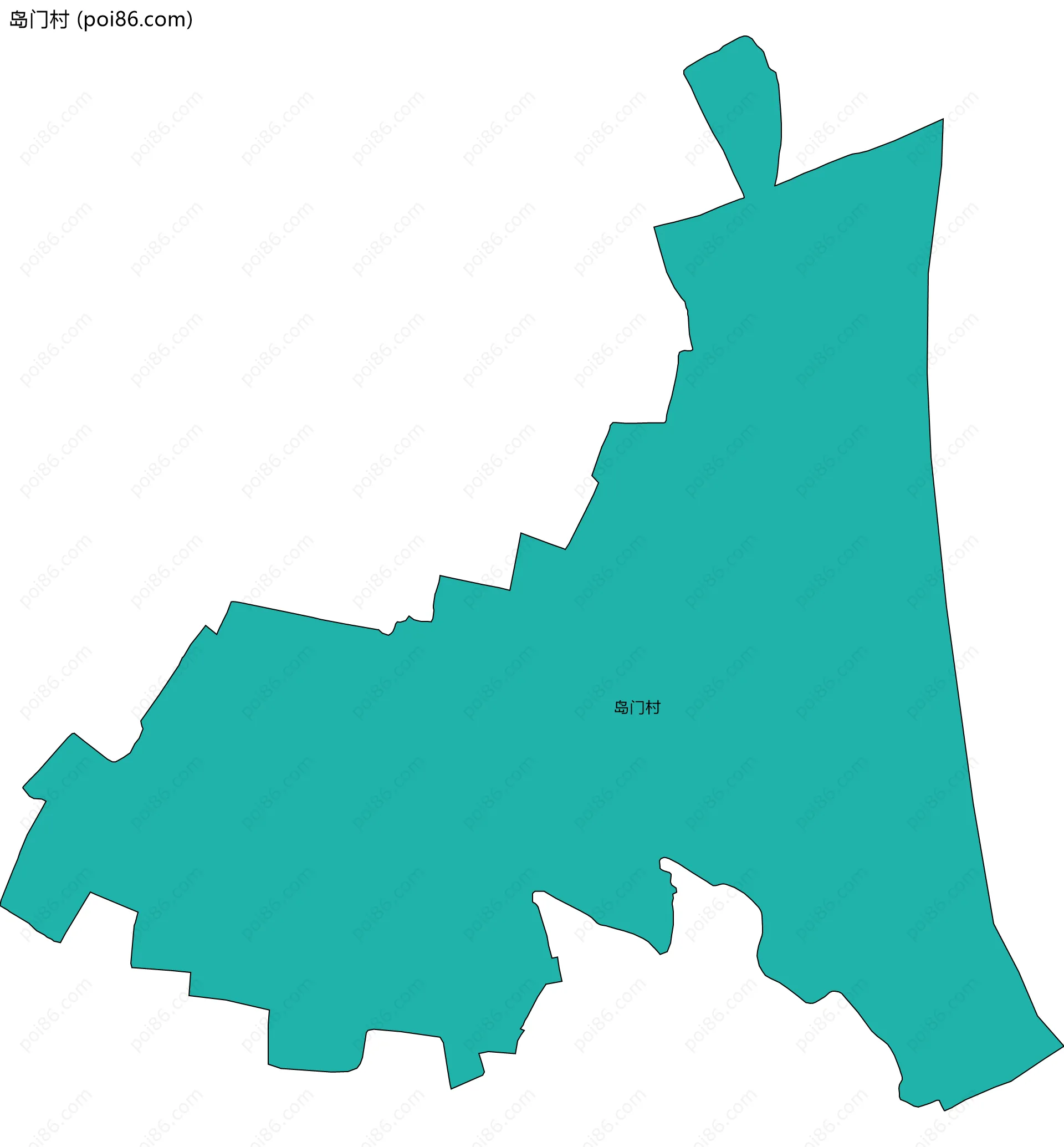 岛门村边界地图