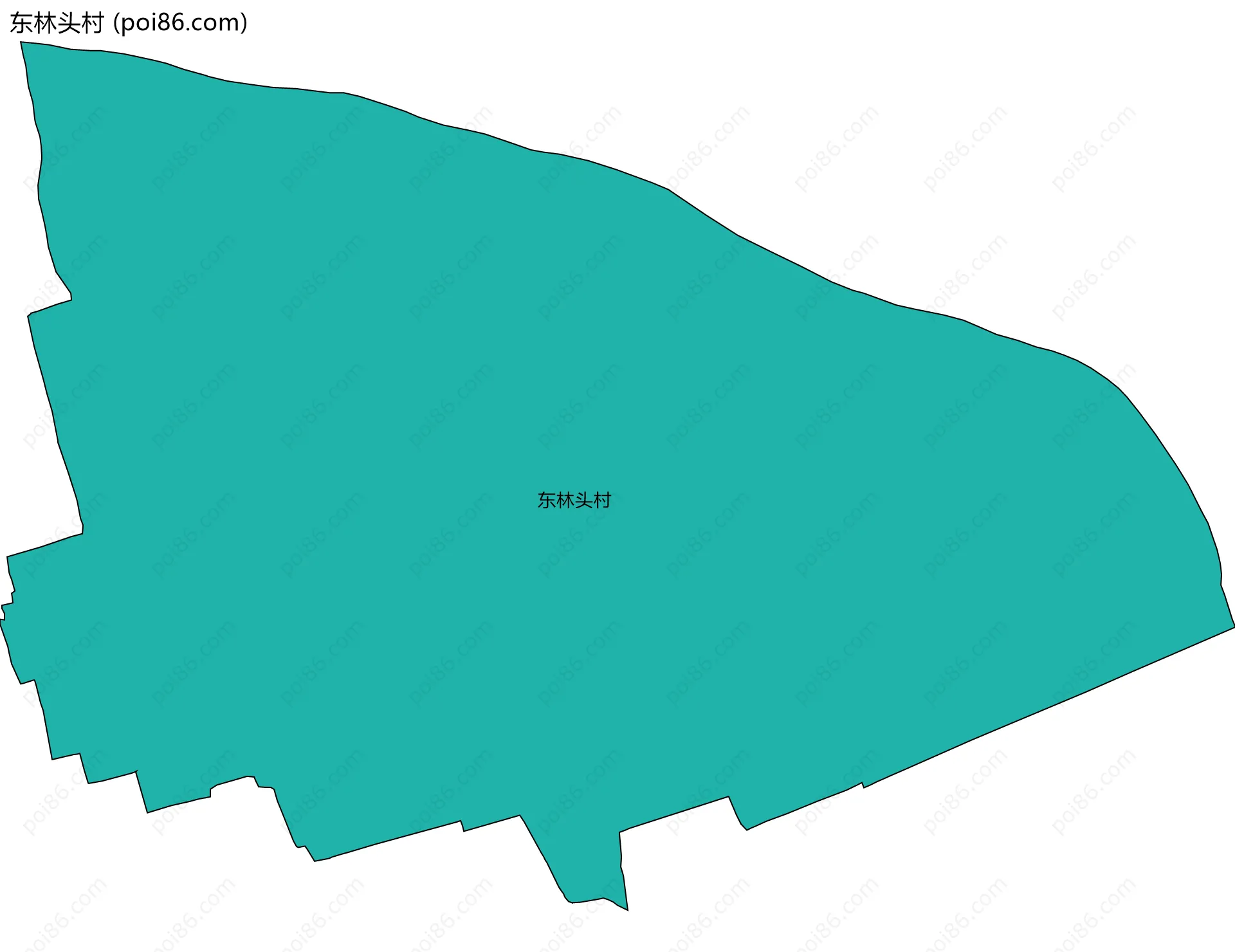 东林头村边界地图