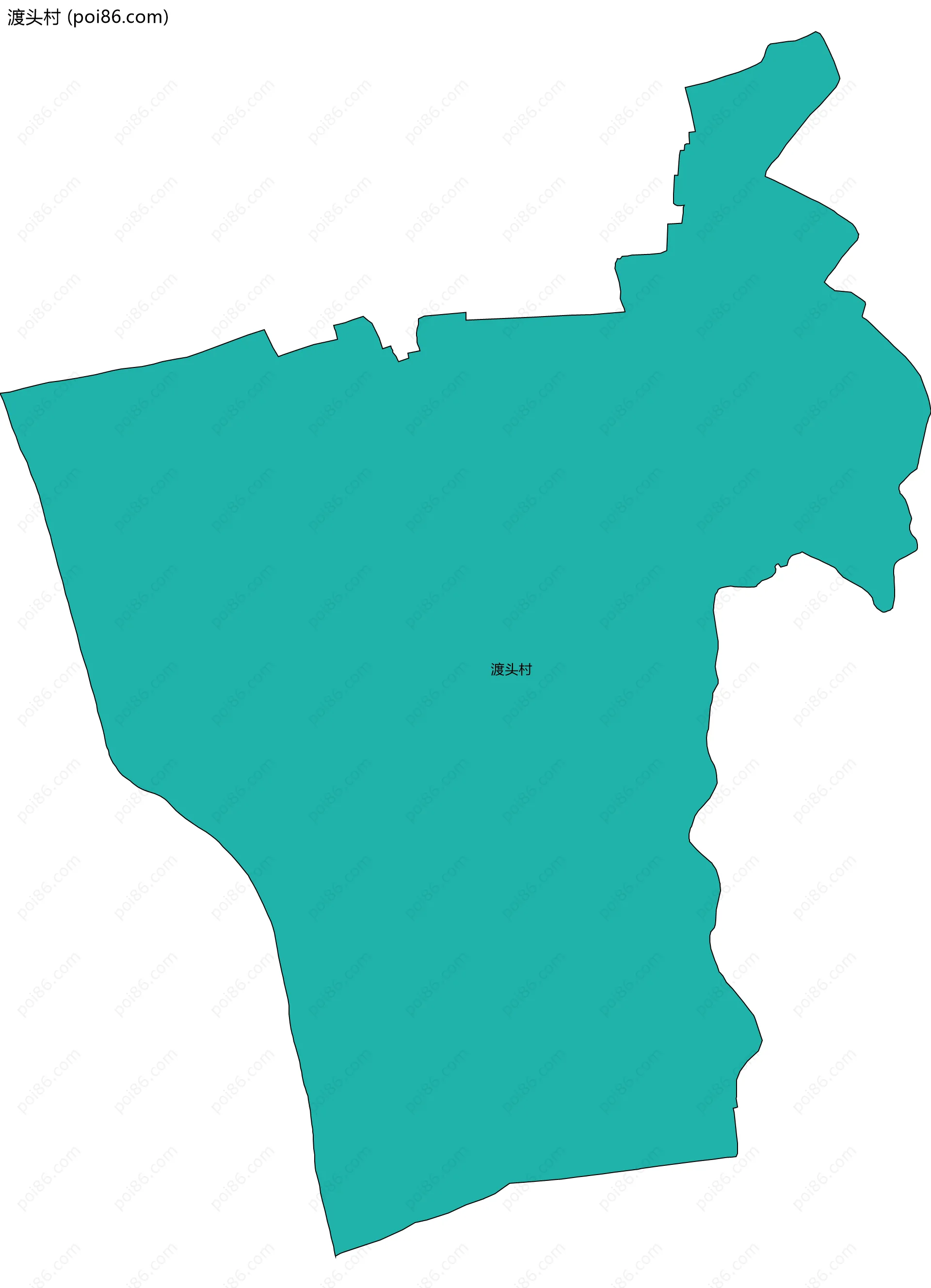 渡头村边界地图