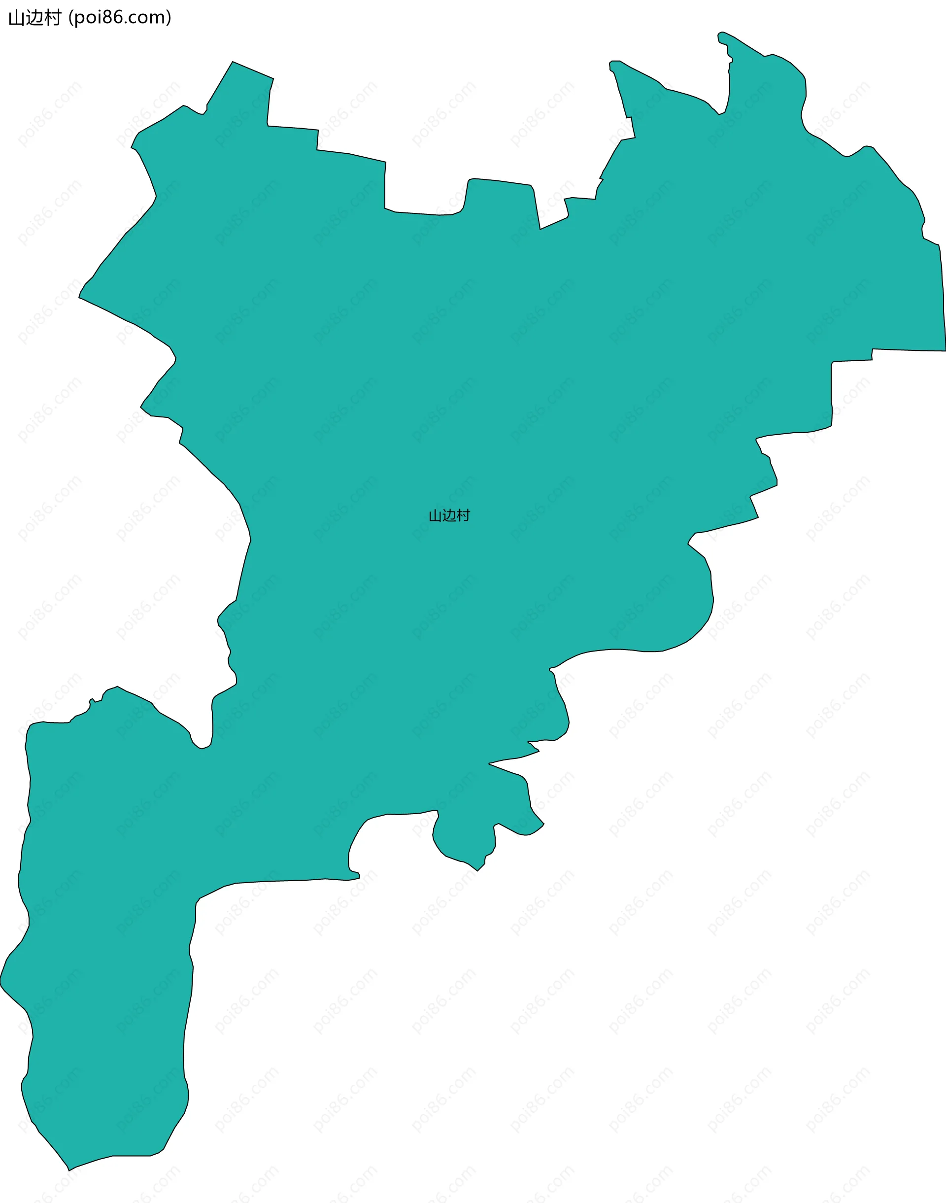 山边村边界地图