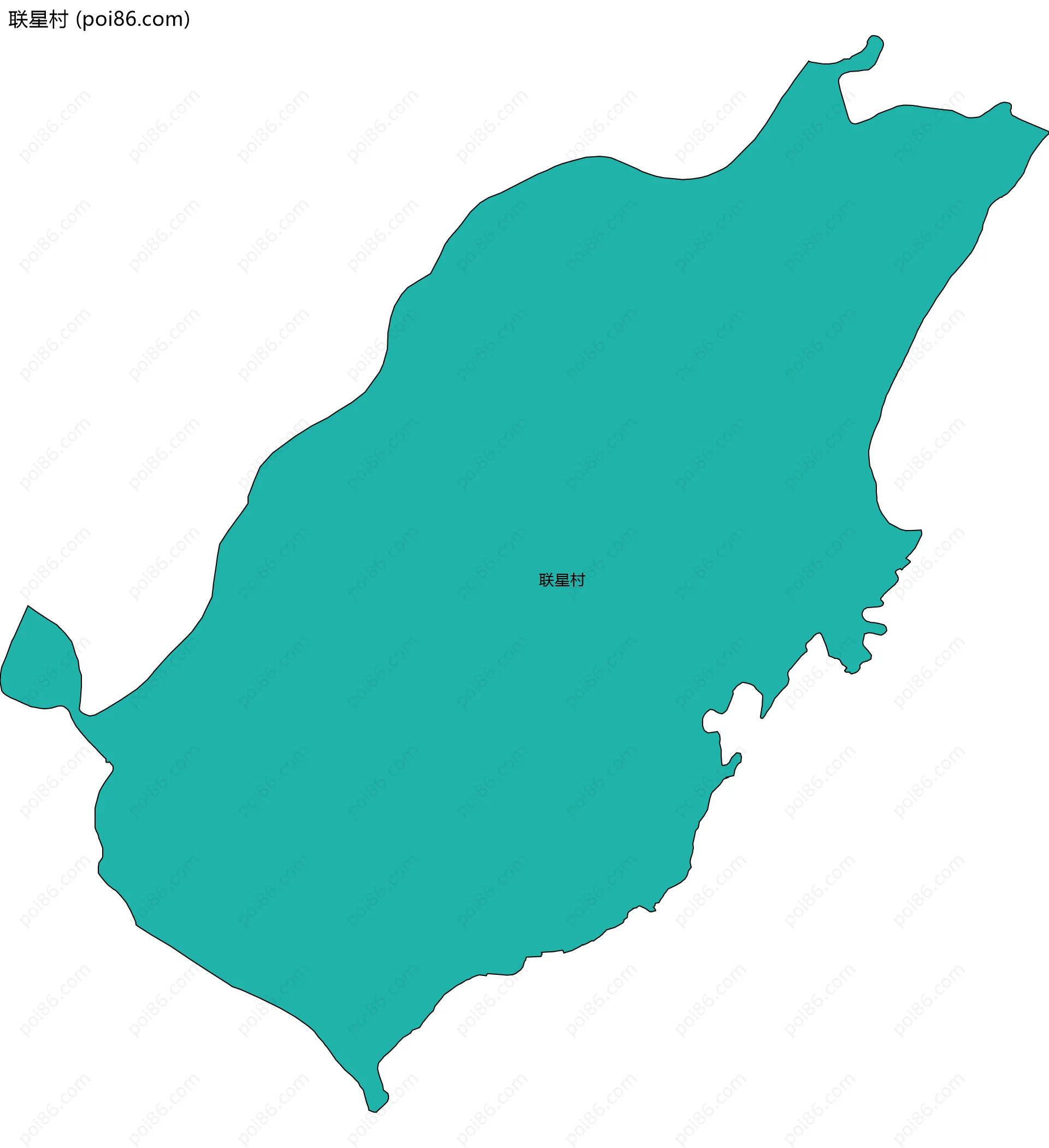 联星村边界地图