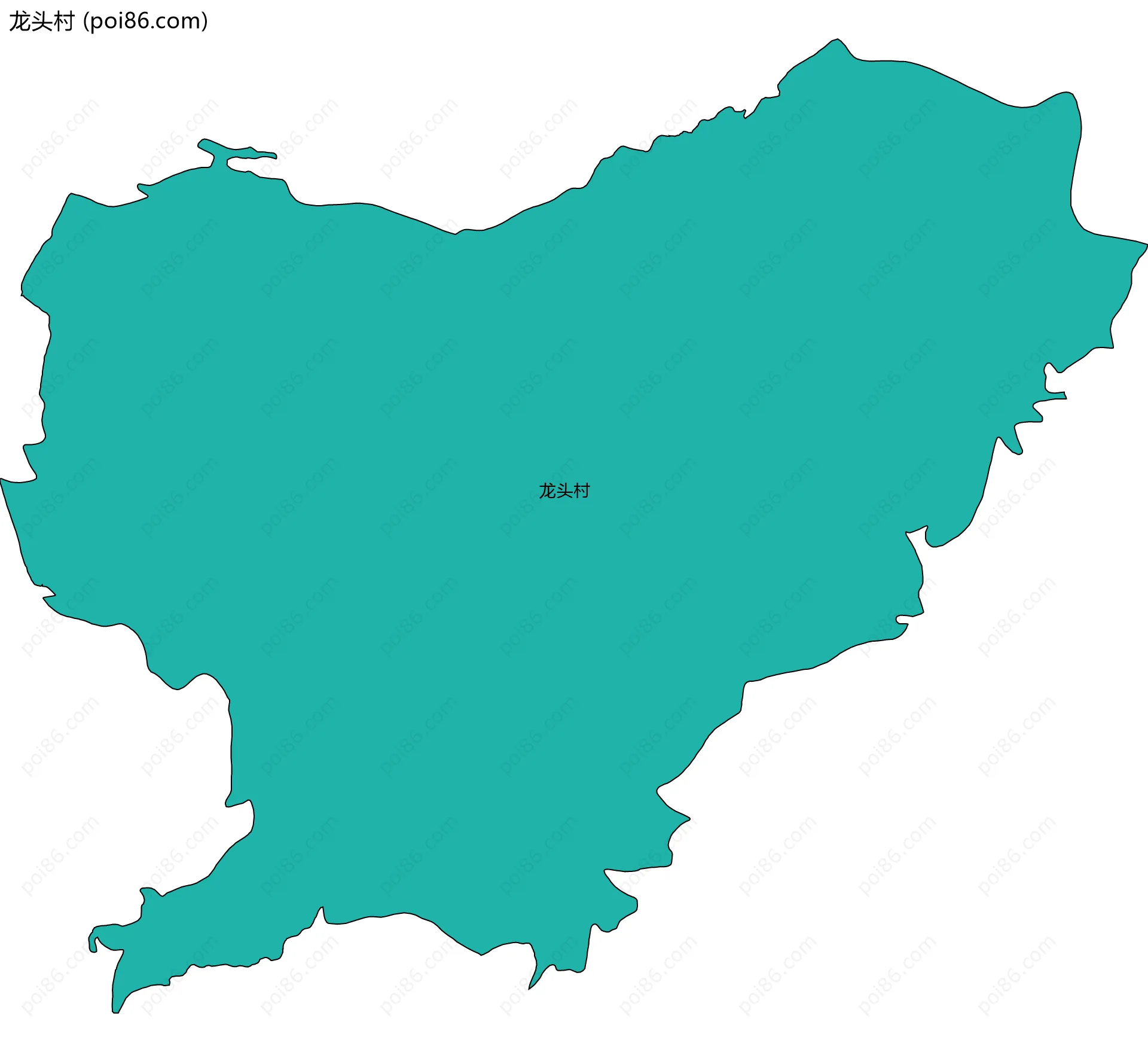 龙头村边界地图
