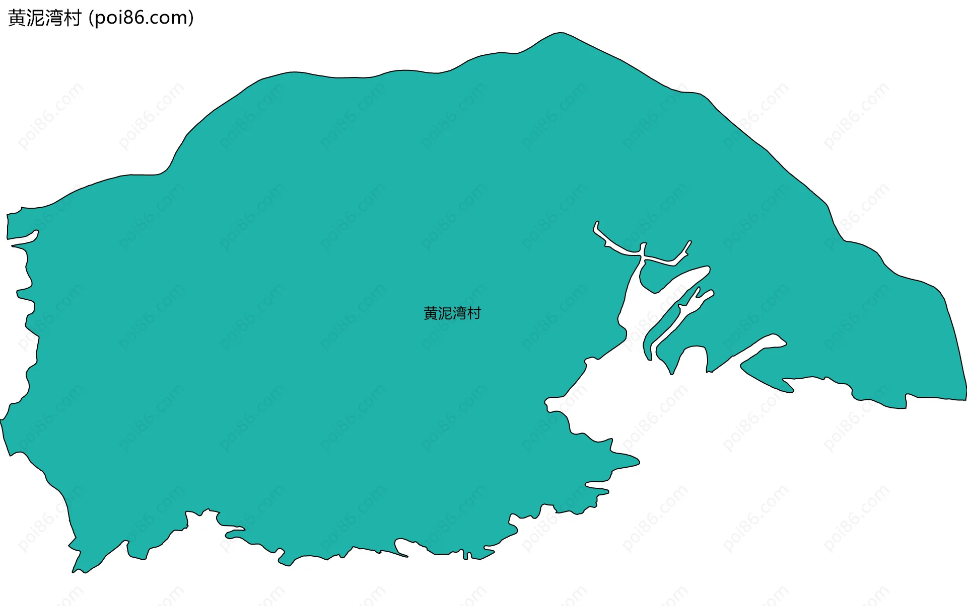 黄泥湾村边界地图