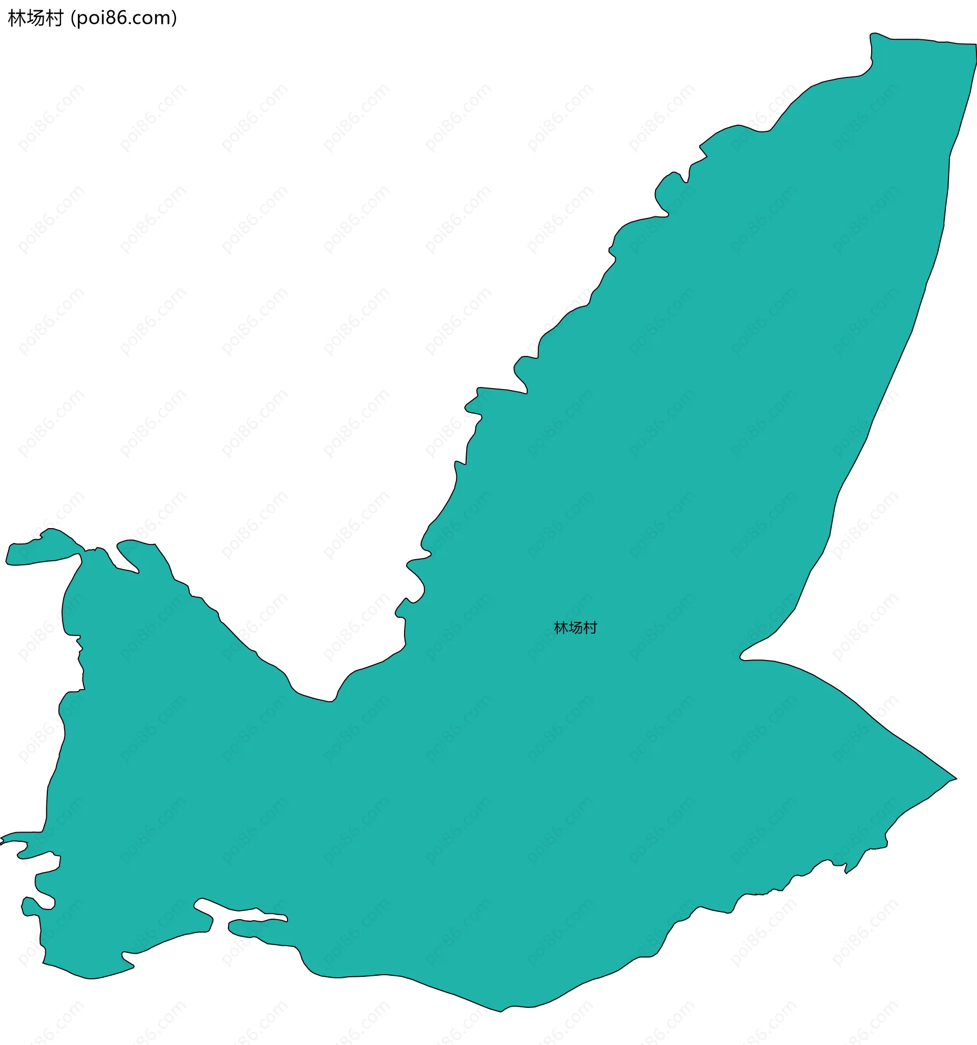 林场村边界地图