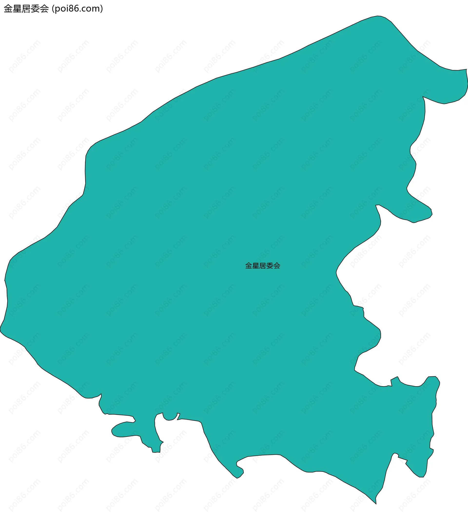 金星居委会边界地图