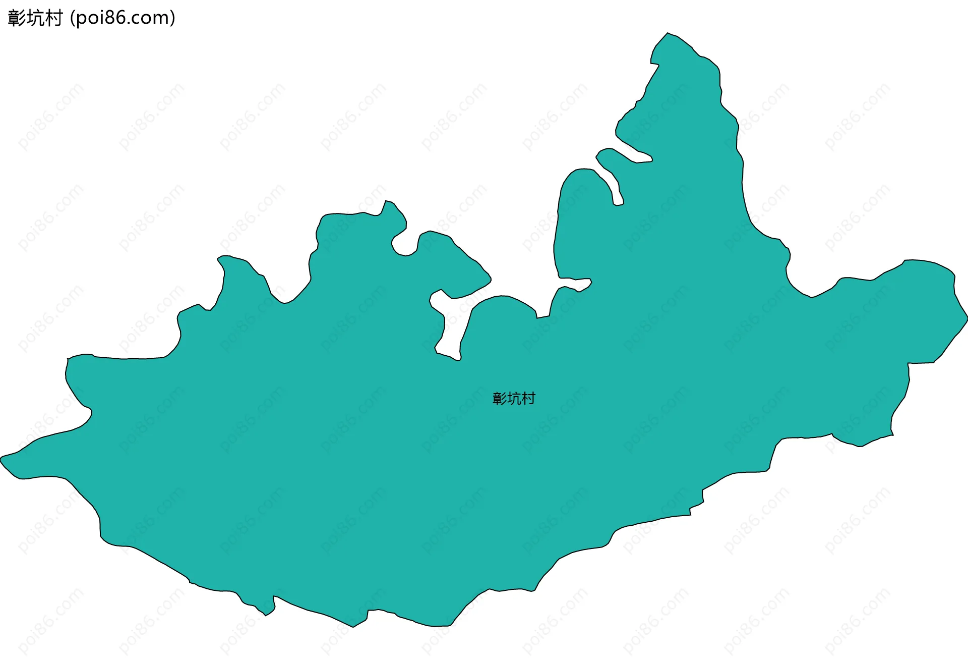 彰坑村边界地图