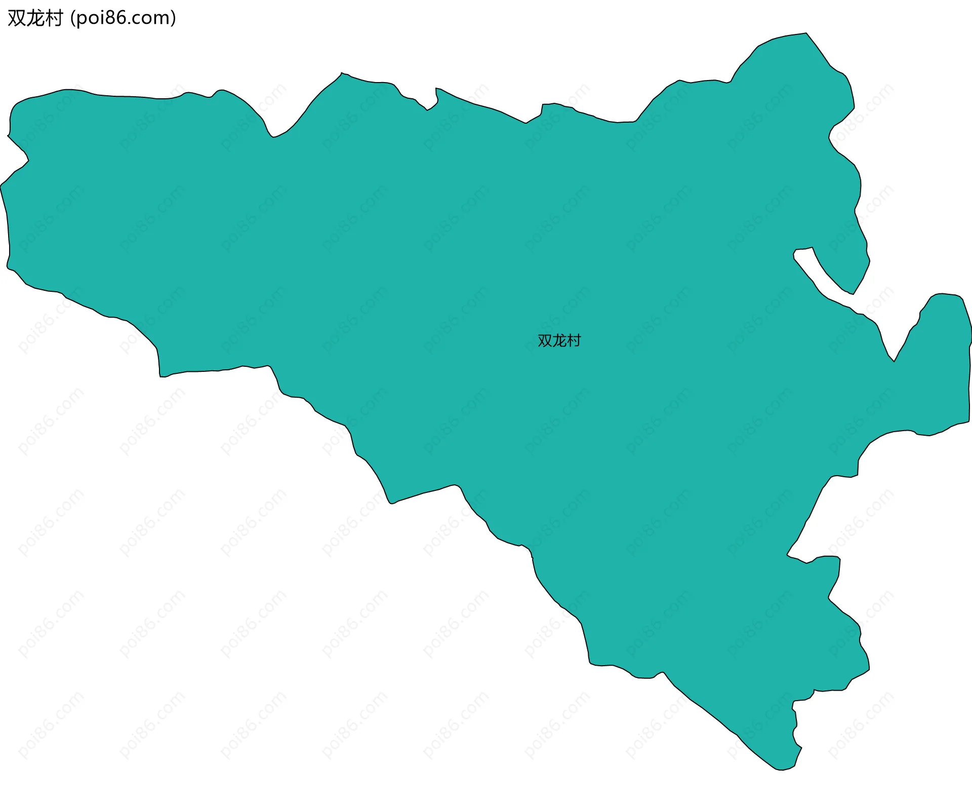 双龙村边界地图
