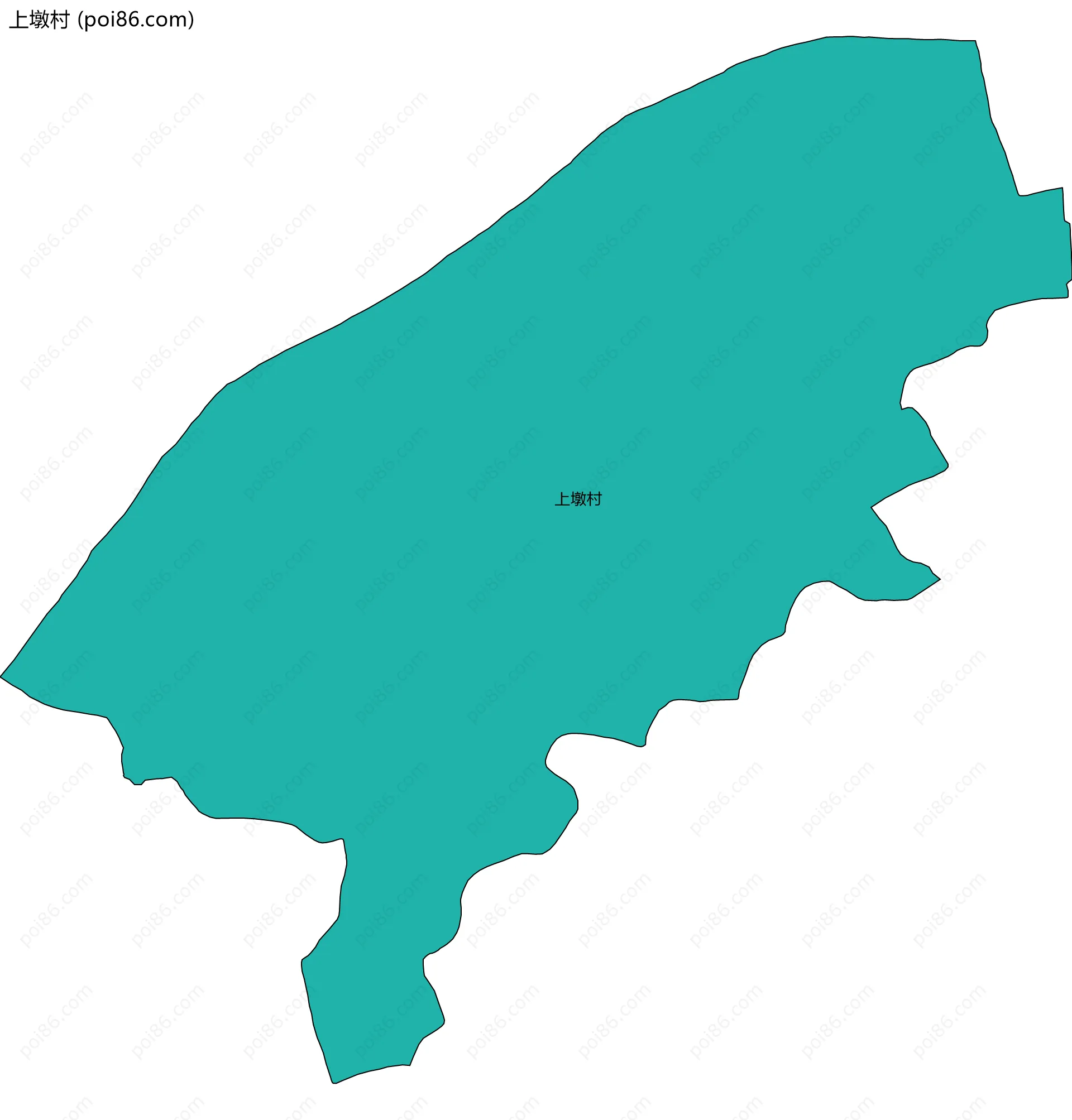上墩村边界地图