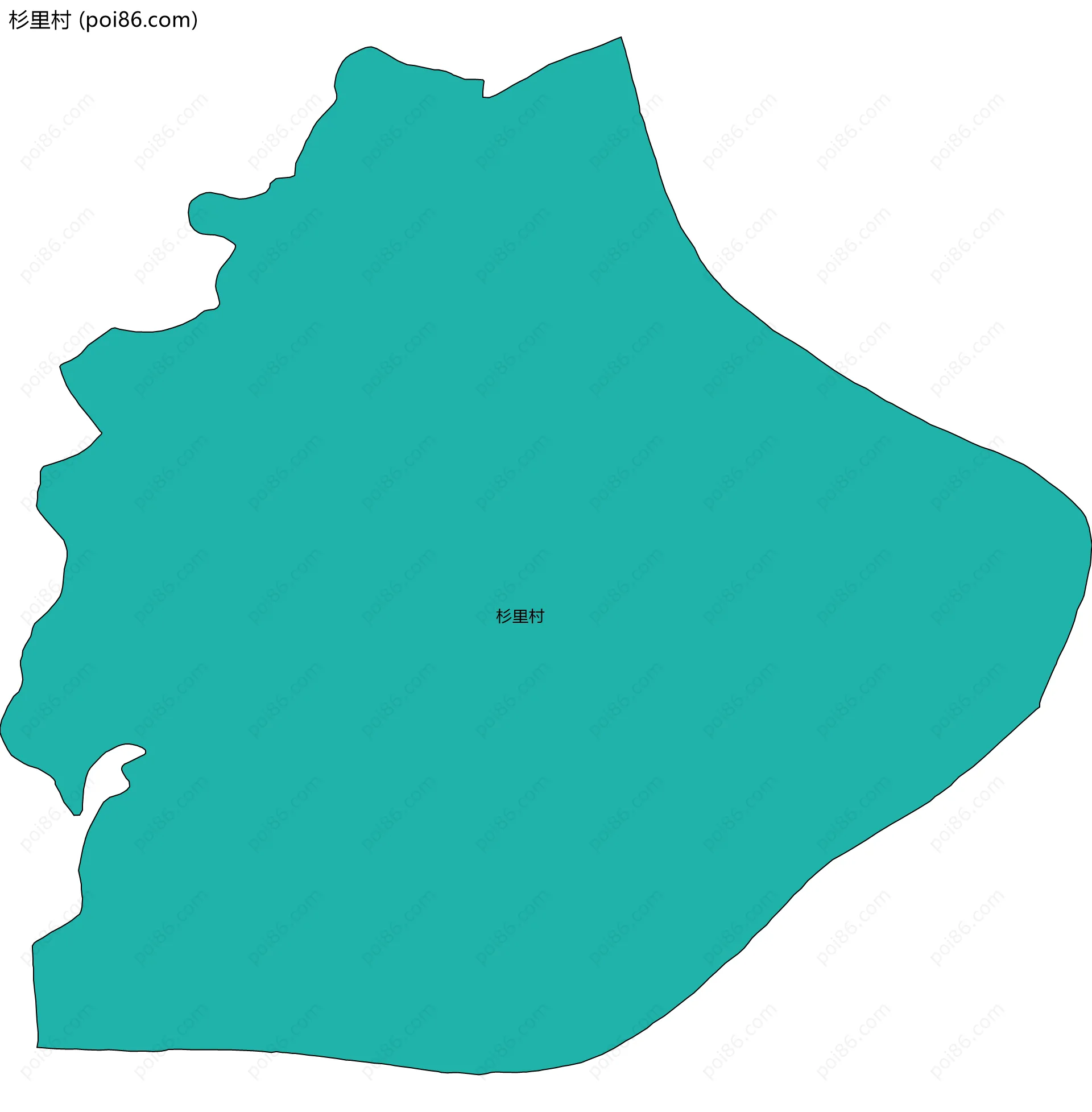 杉里村边界地图