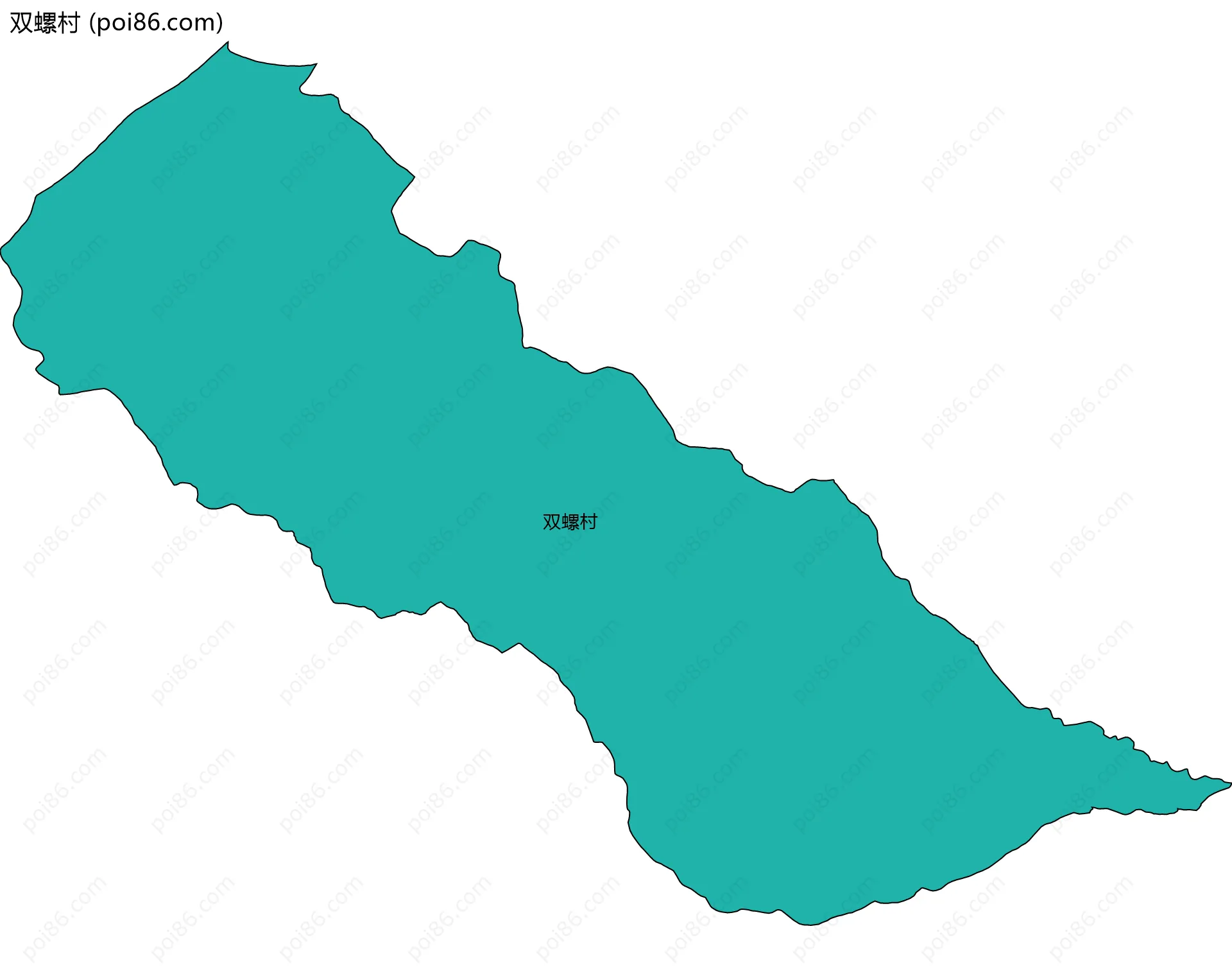 双螺村边界地图