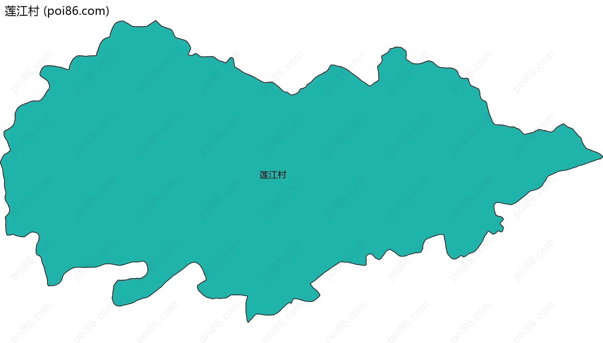 莲江村边界地图
