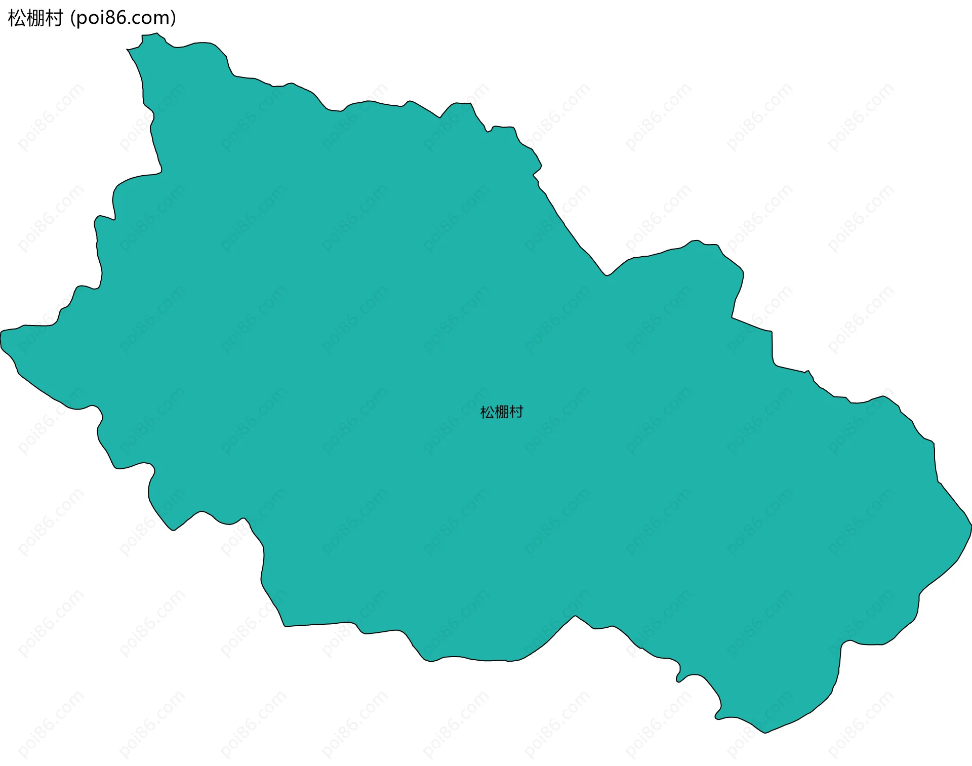 松棚村边界地图