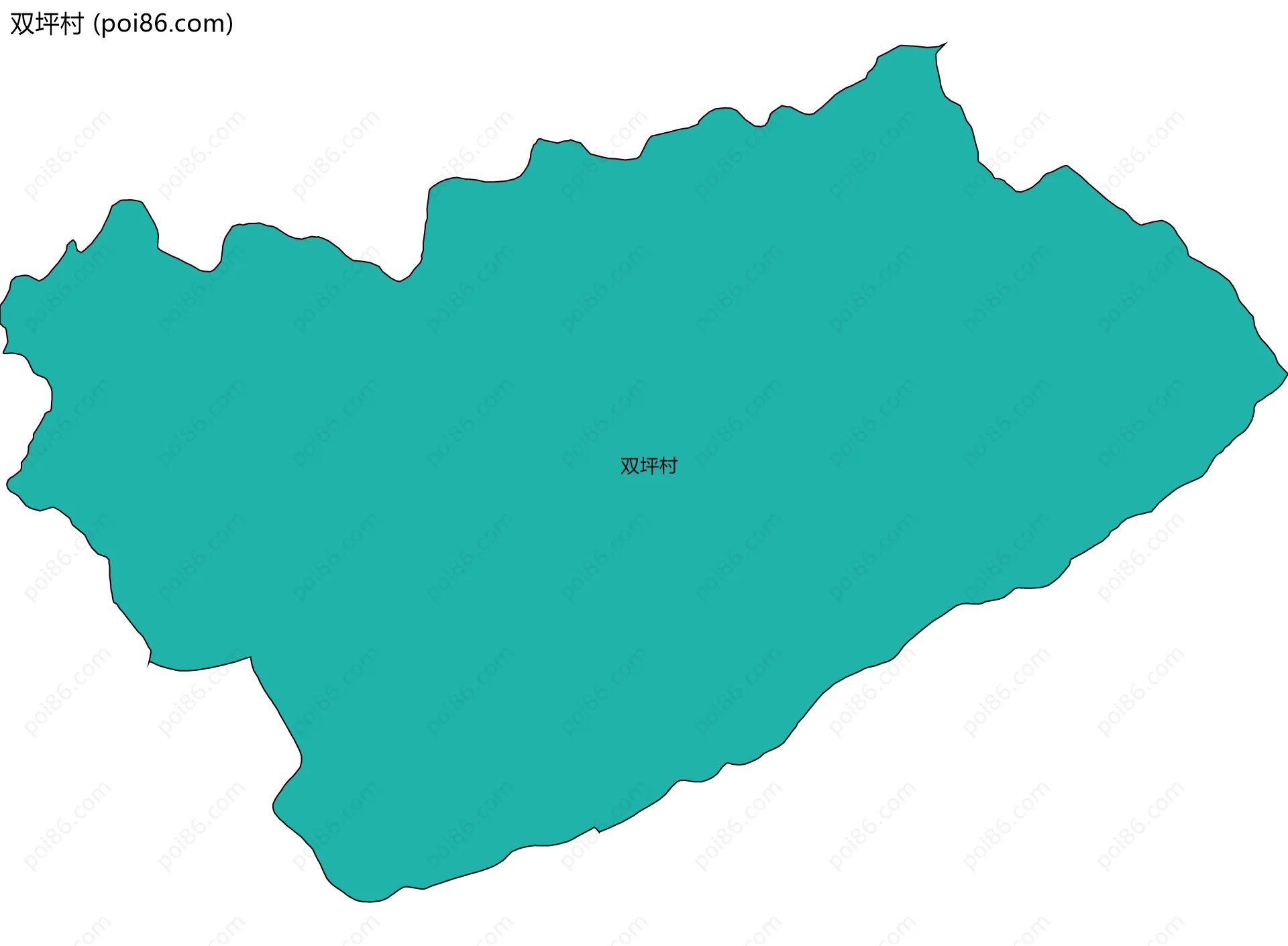 双坪村边界地图