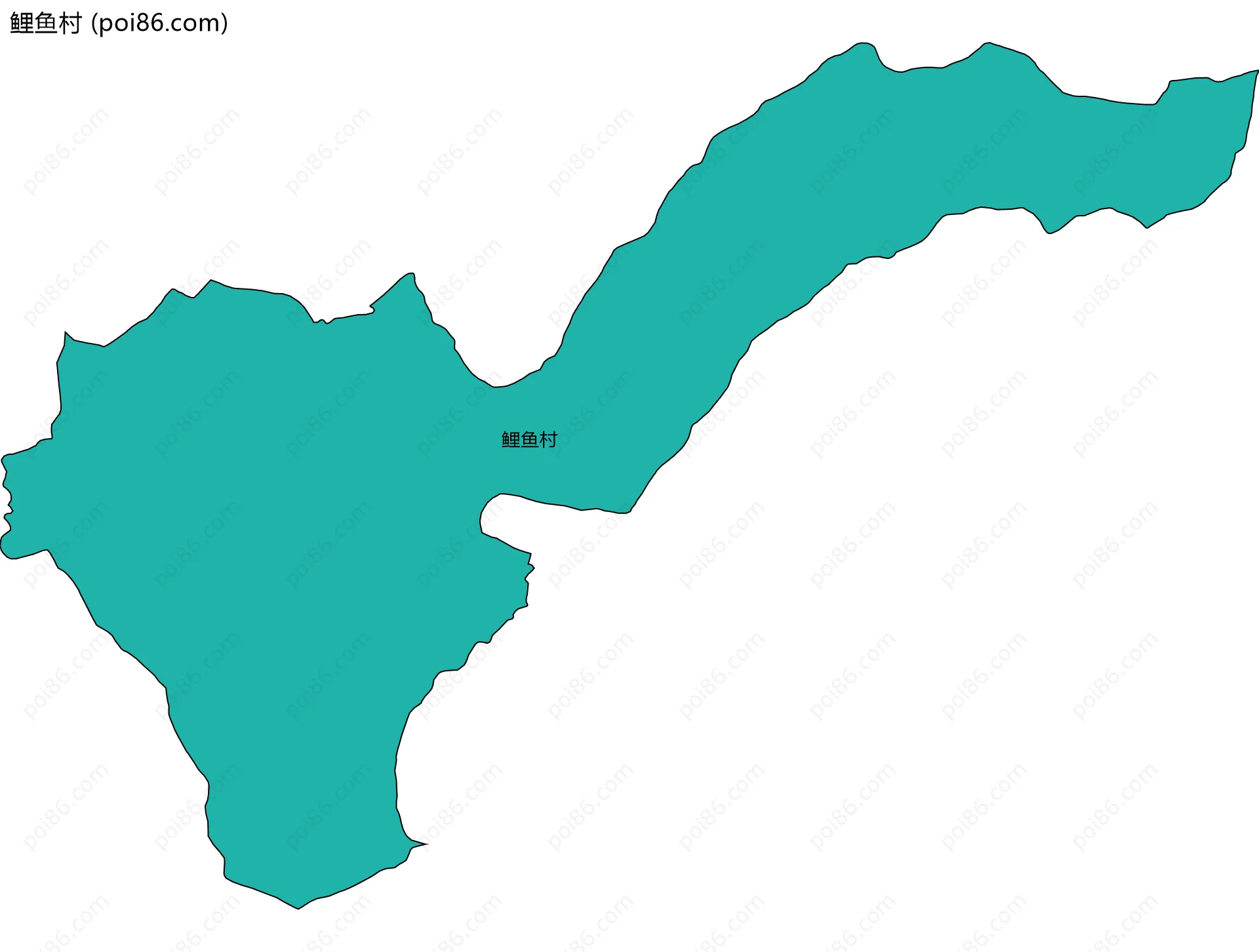 鲤鱼村边界地图