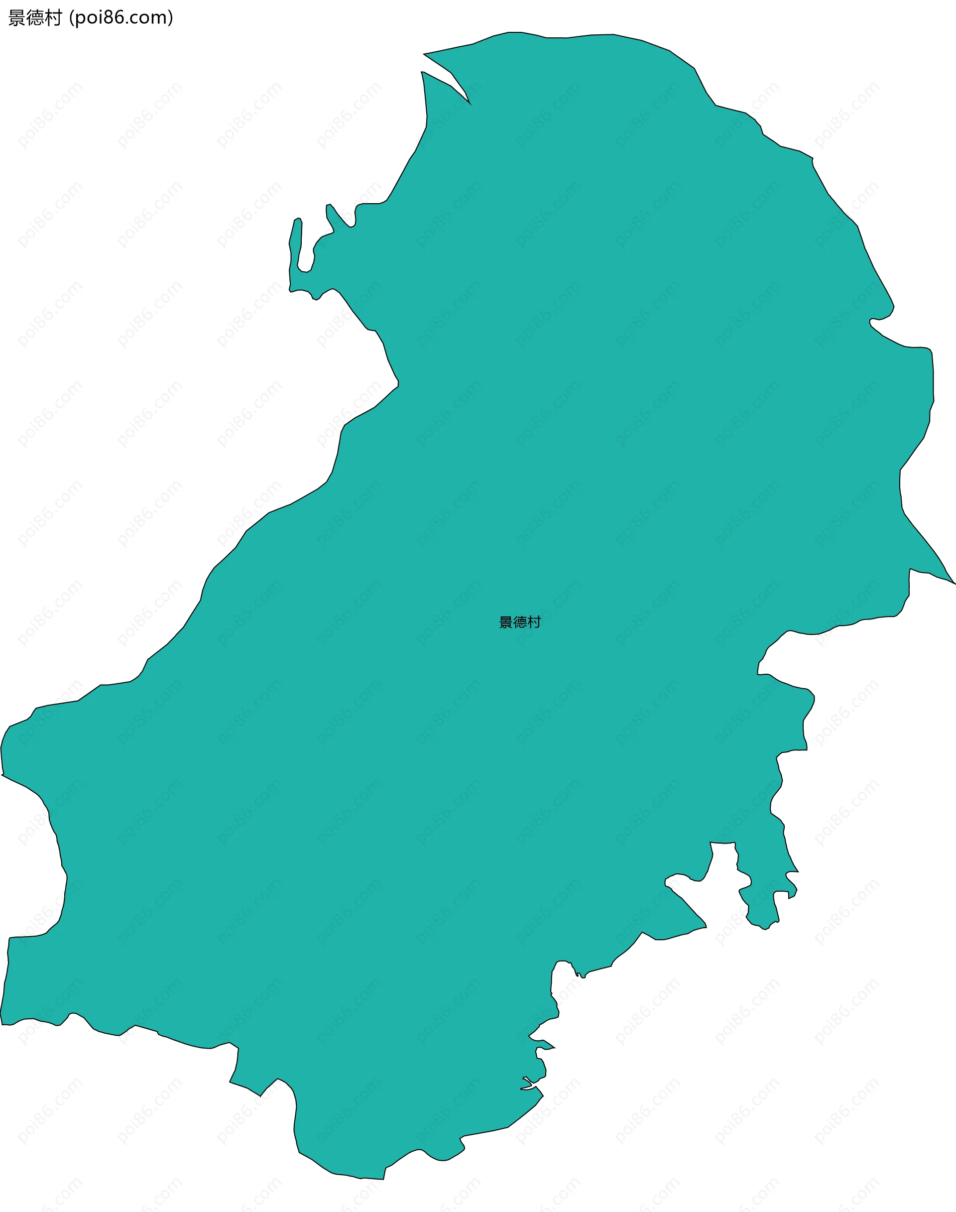 景德村边界地图