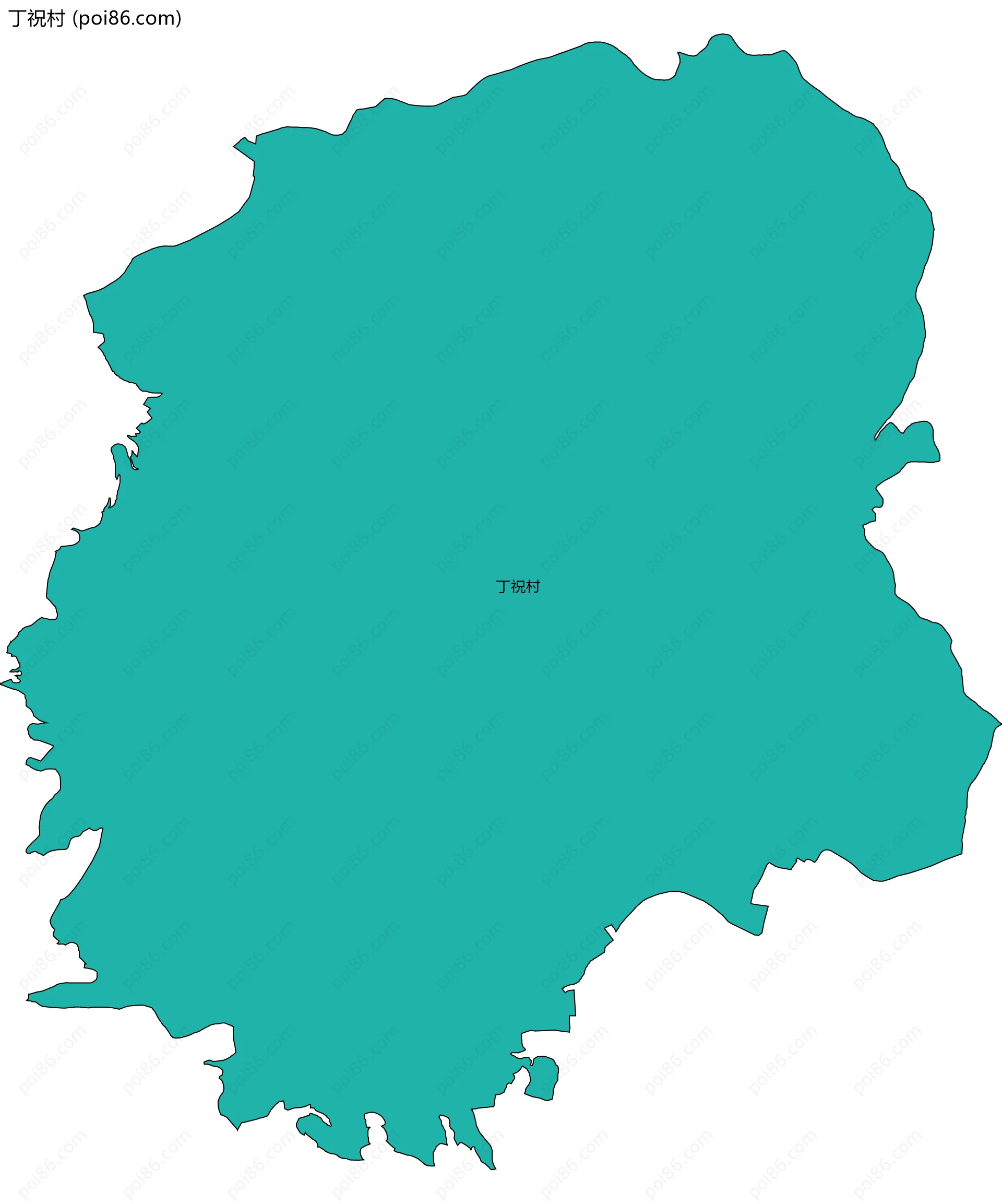 丁祝村边界地图