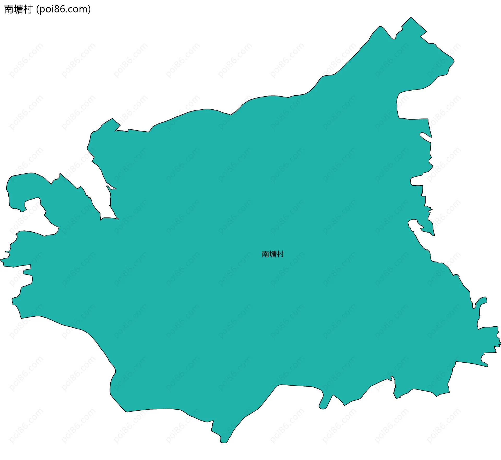 南塘村边界地图