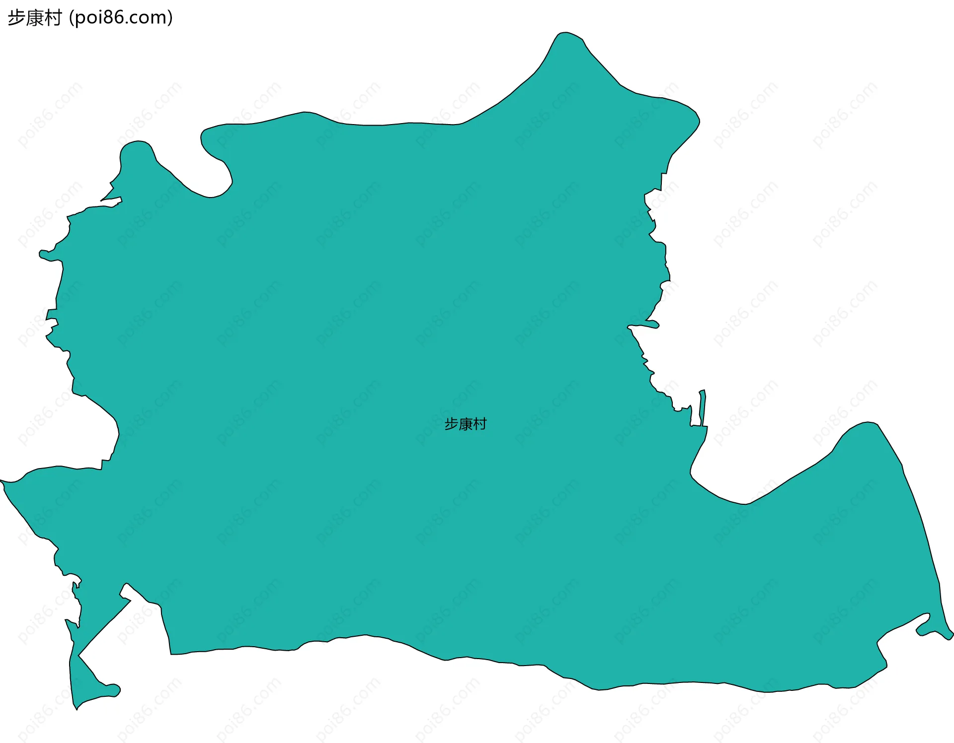 步康村边界地图