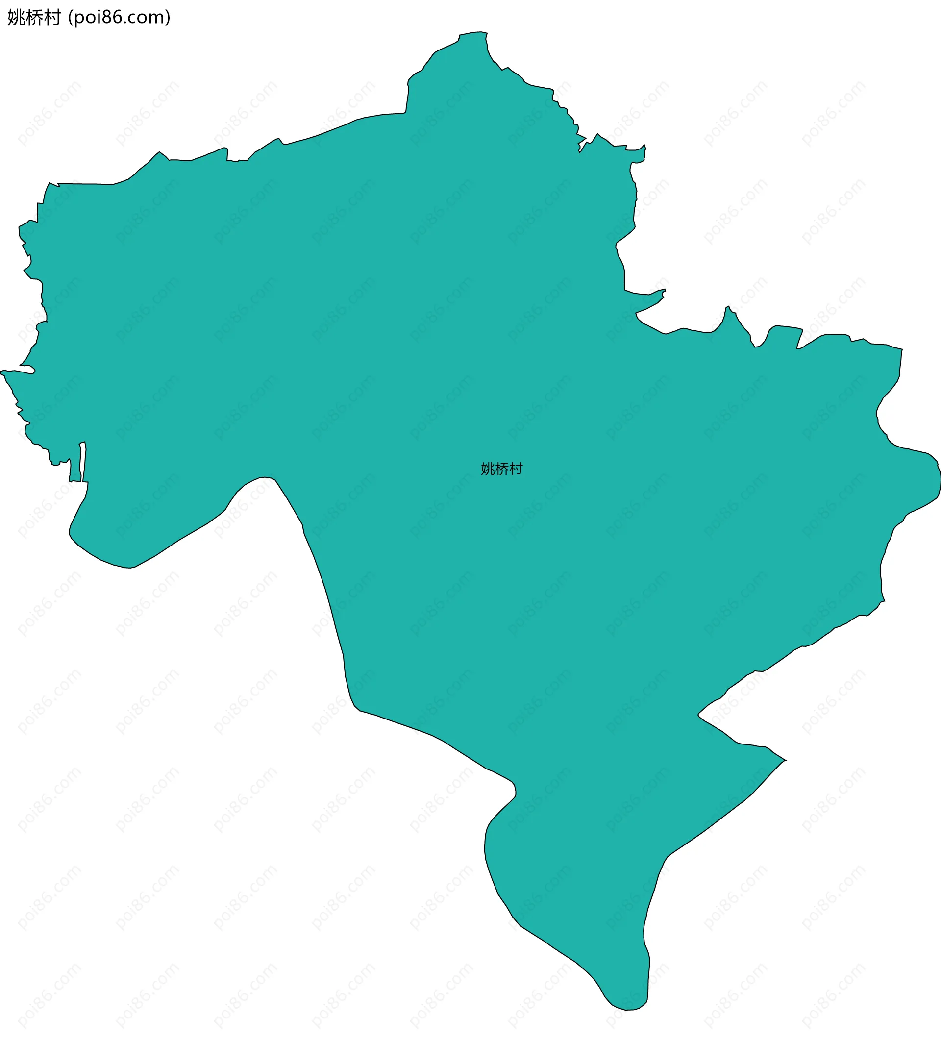 姚桥村边界地图