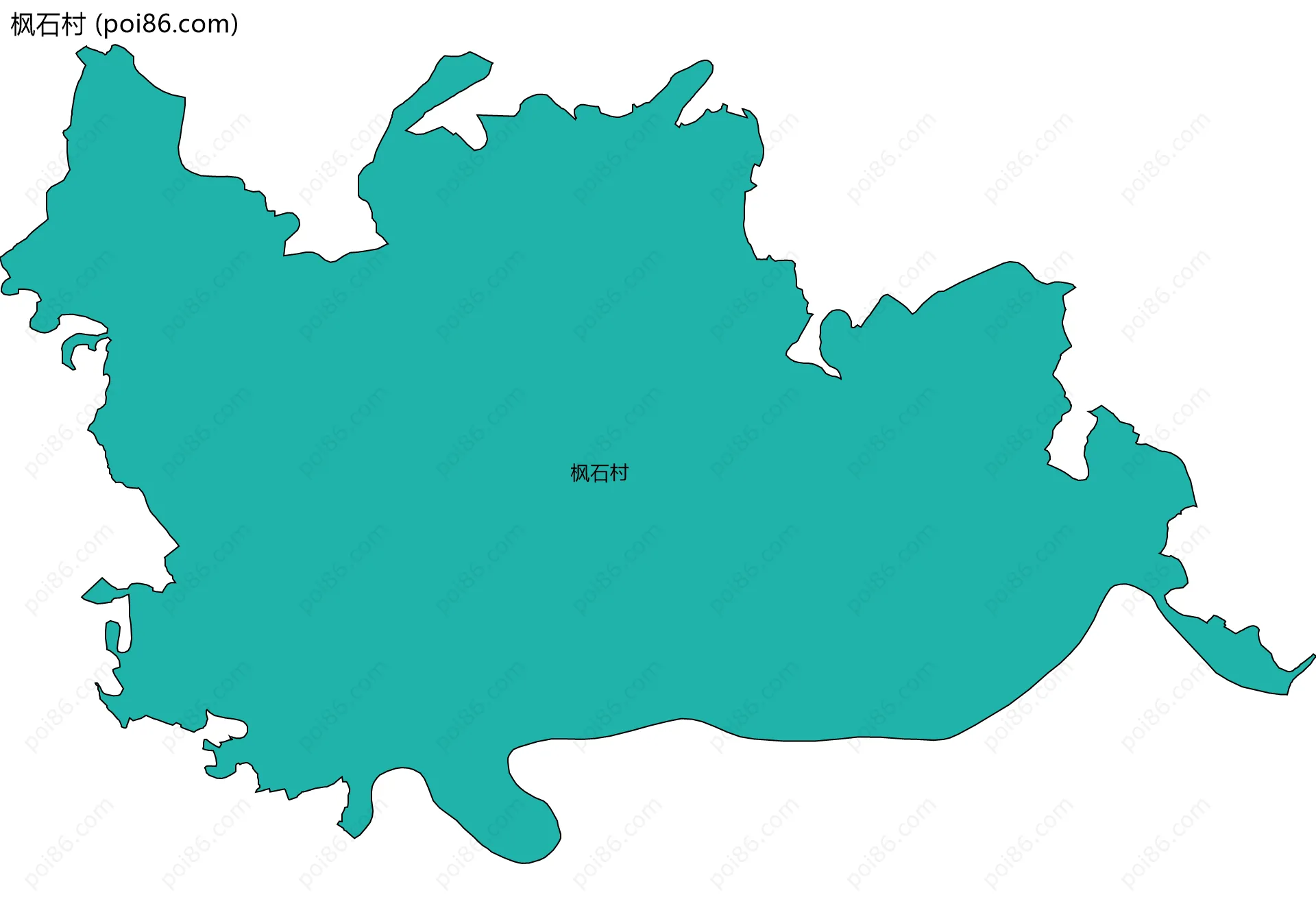 枫石村边界地图