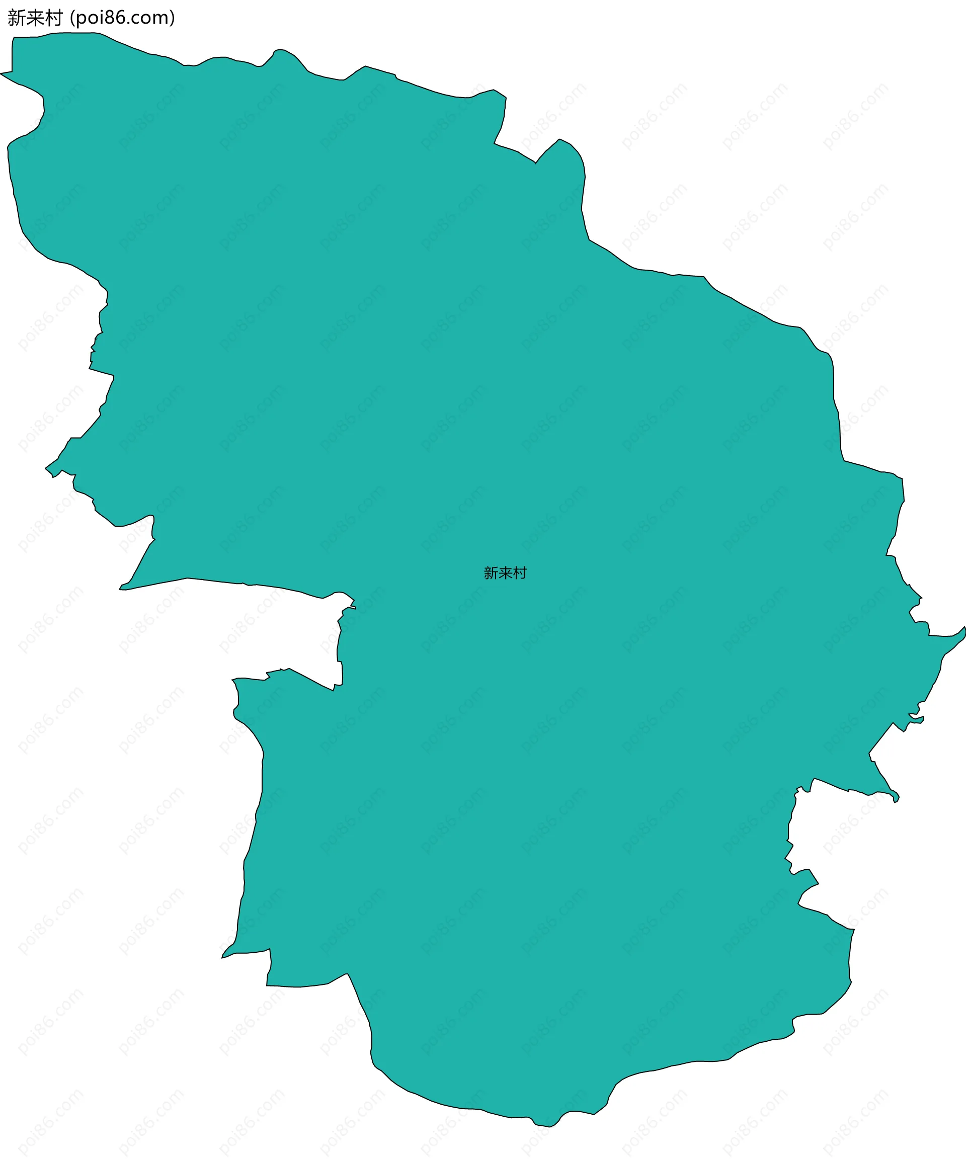 新来村边界地图