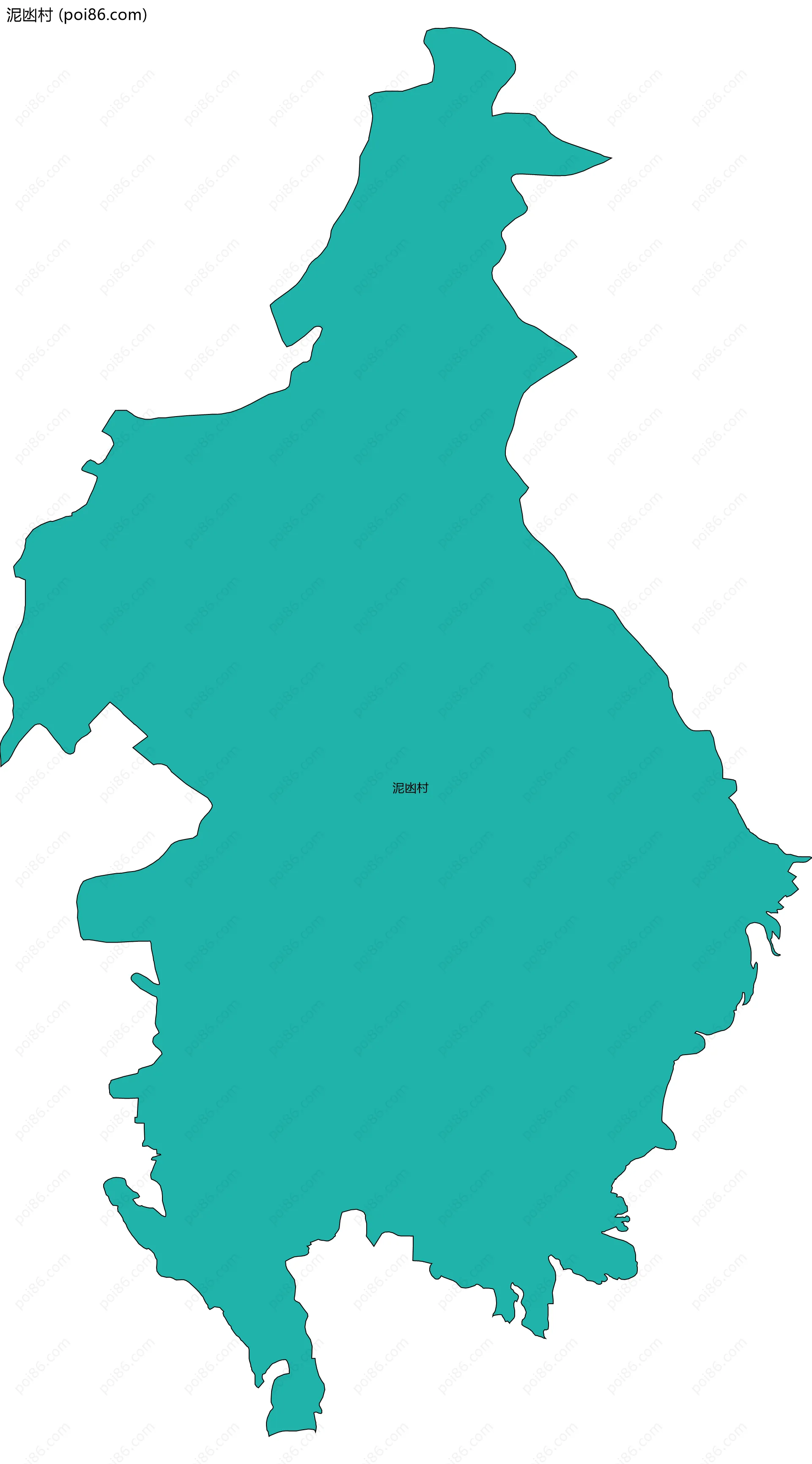 泥凼村边界地图