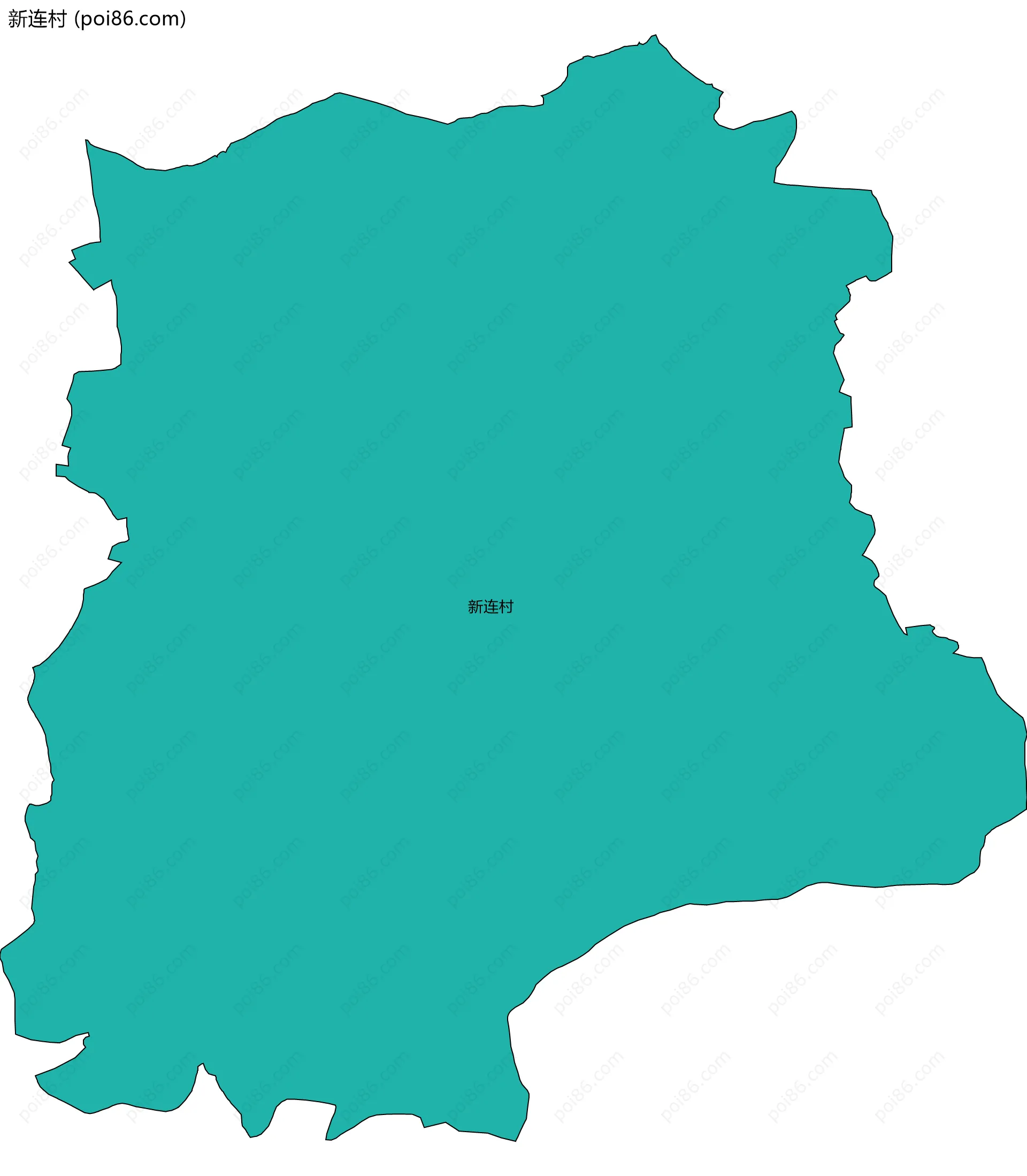 新连村边界地图