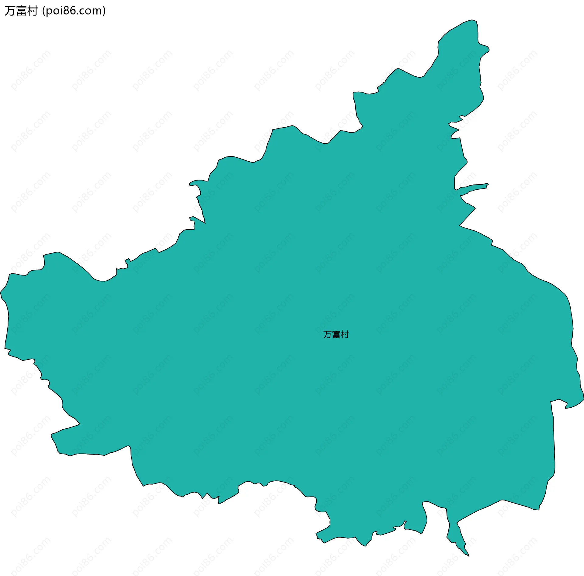 万富村边界地图