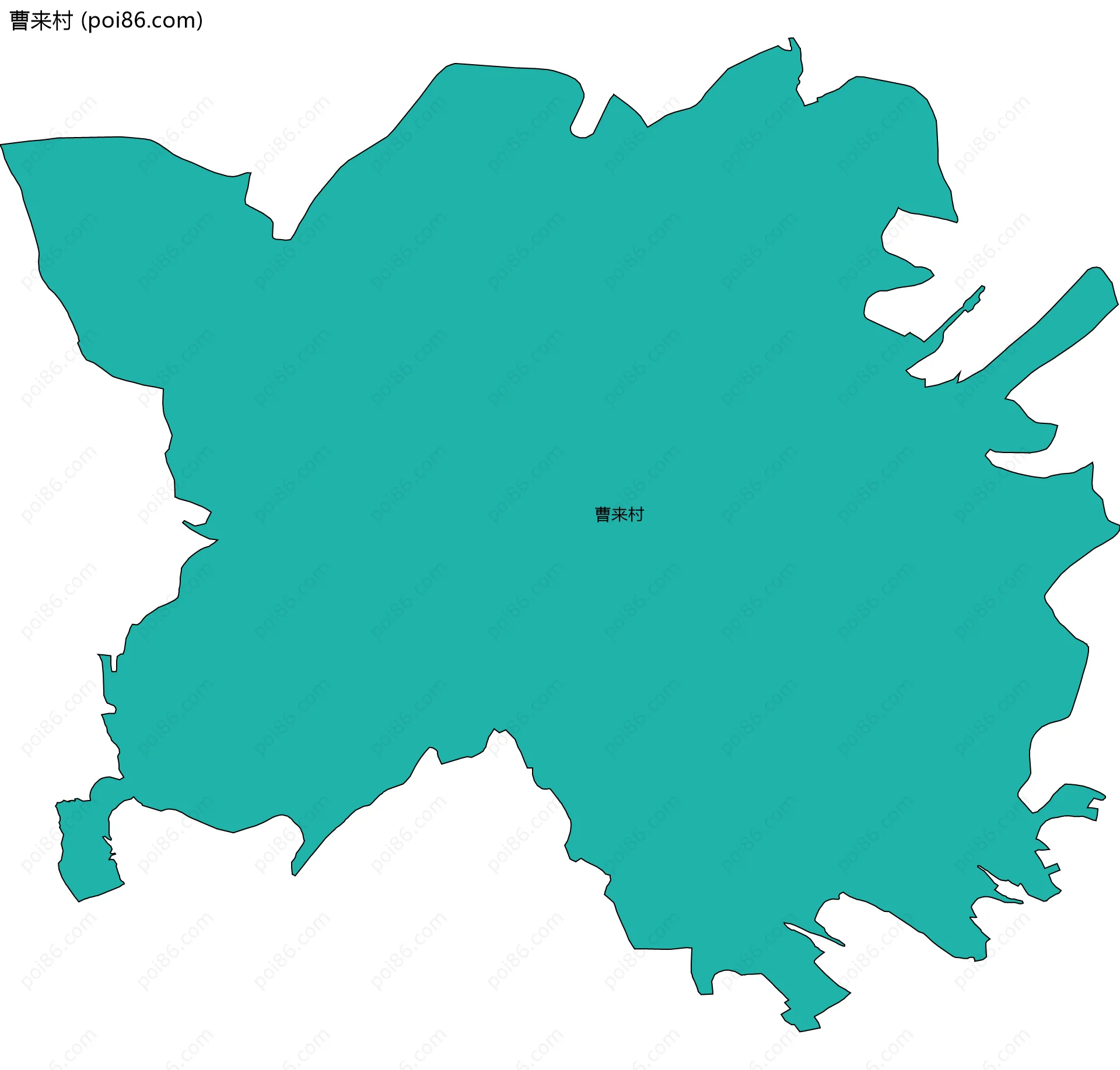 曹来村边界地图