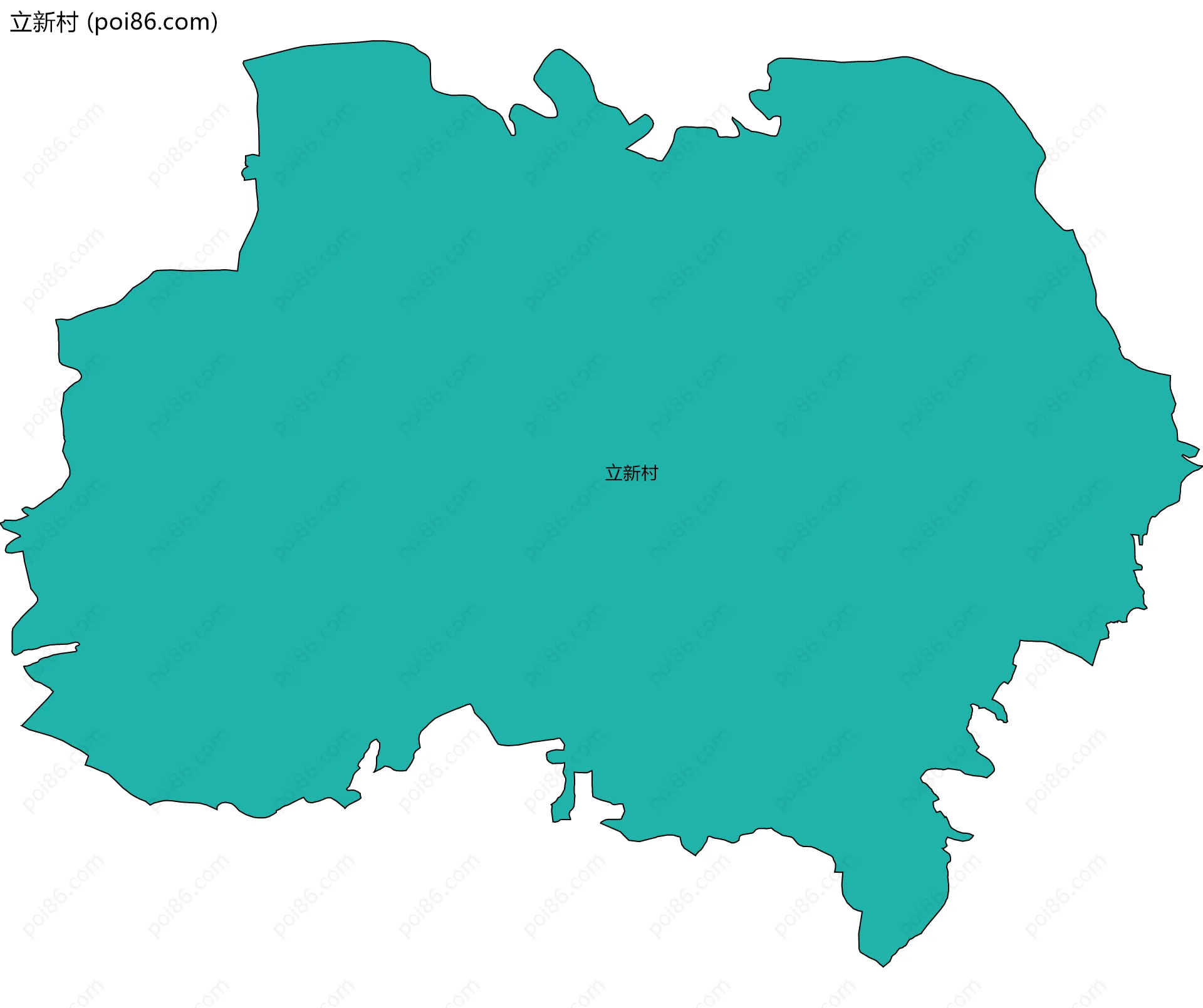 立新村边界地图
