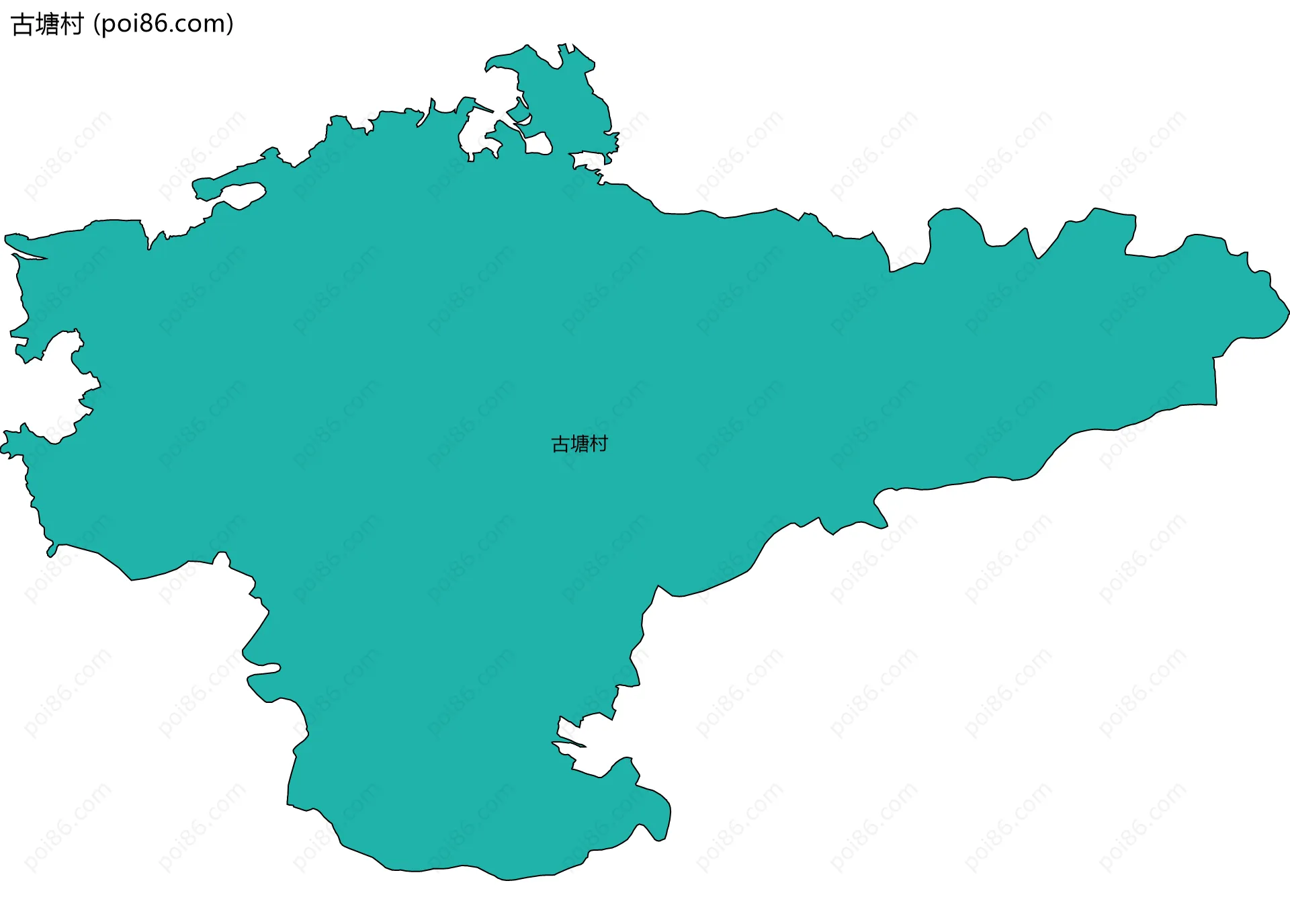 古塘村边界地图