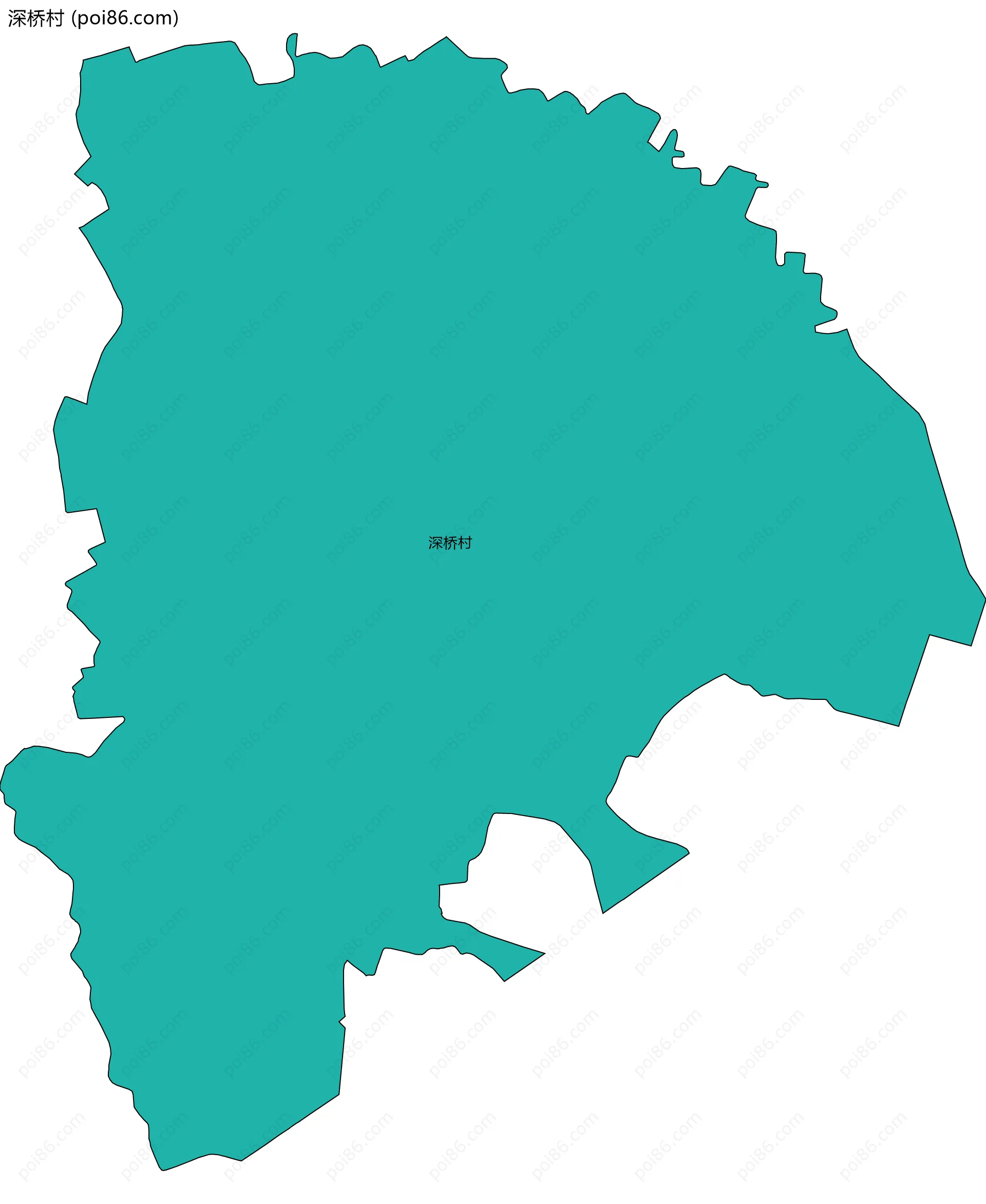 深桥村边界地图
