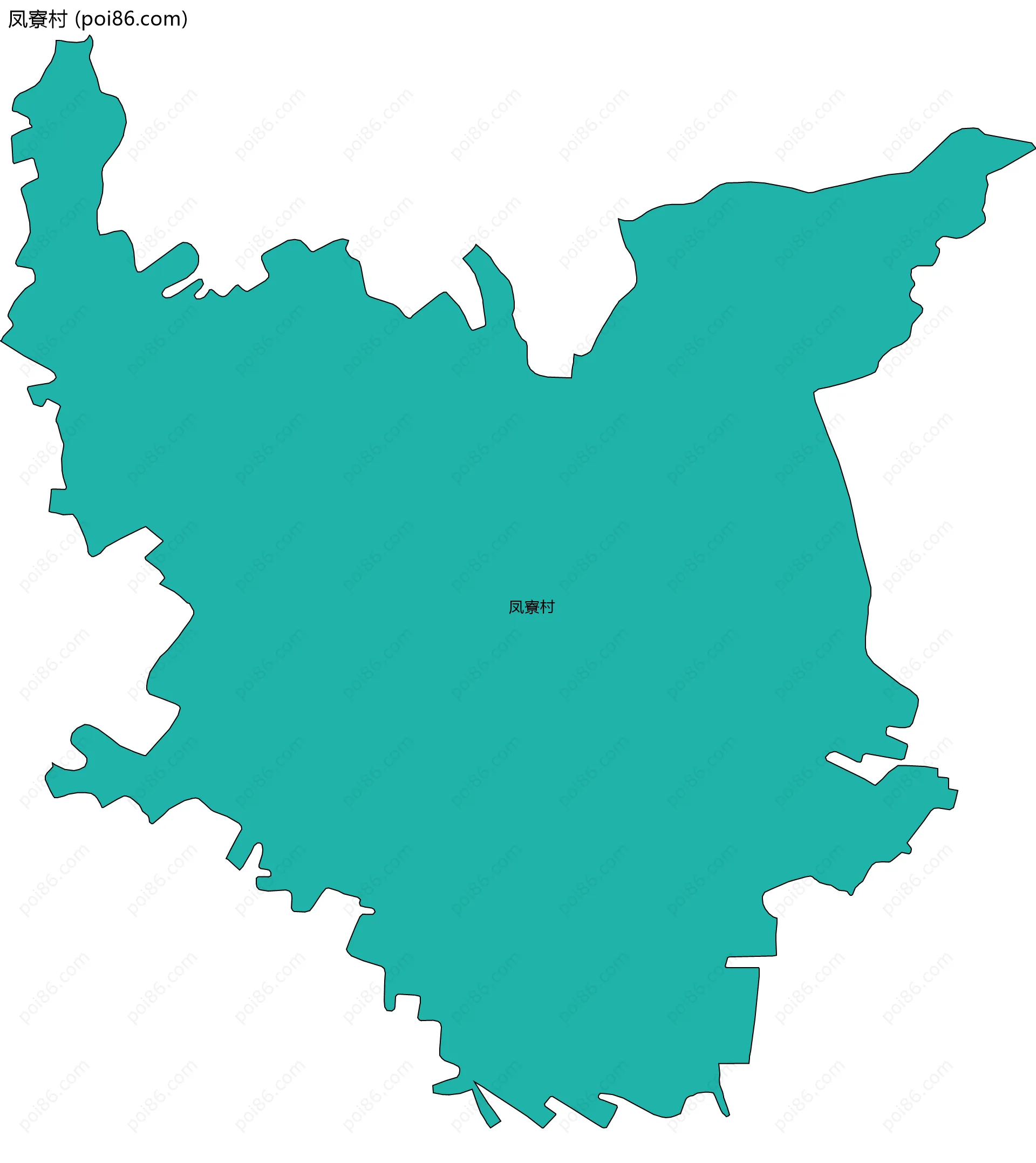 凤寮村边界地图