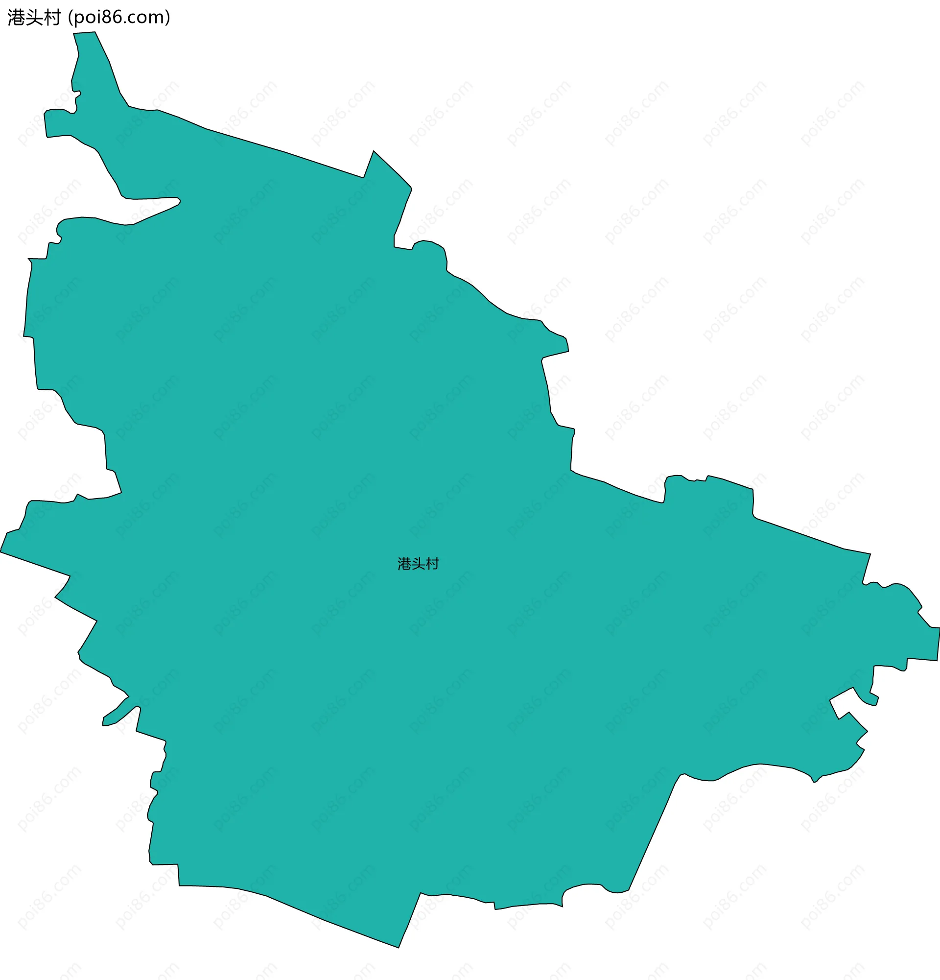 港头村边界地图
