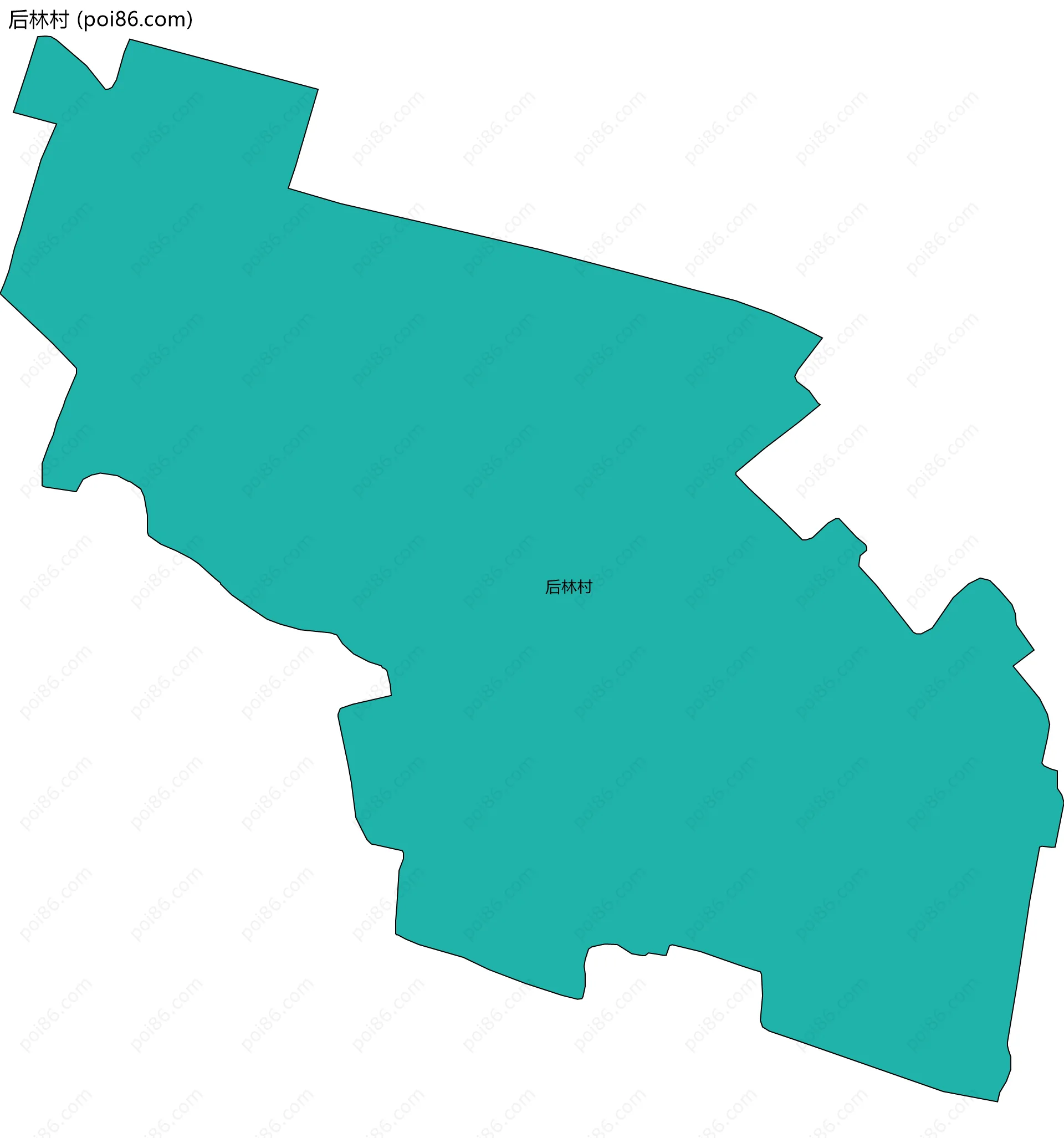 后林村边界地图