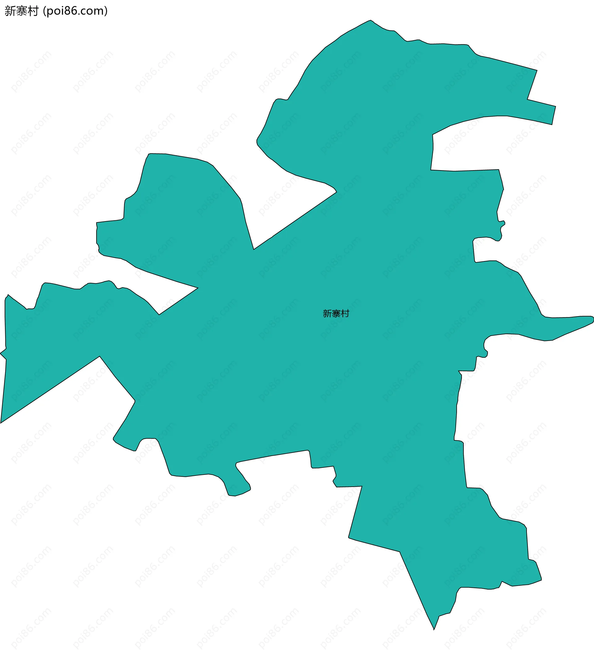 新寨村边界地图