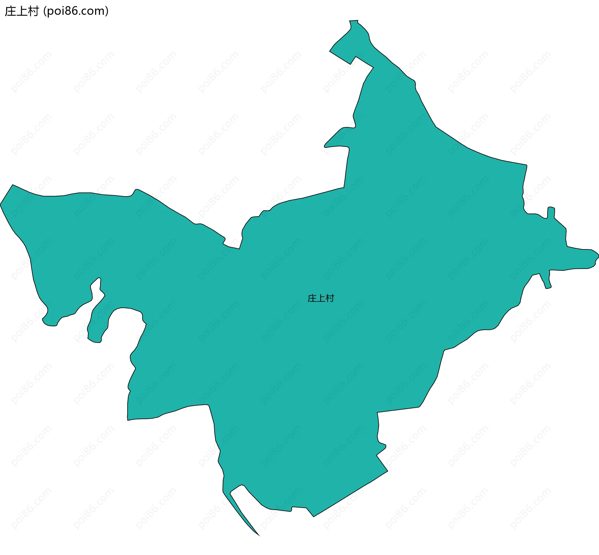 庄上村边界地图