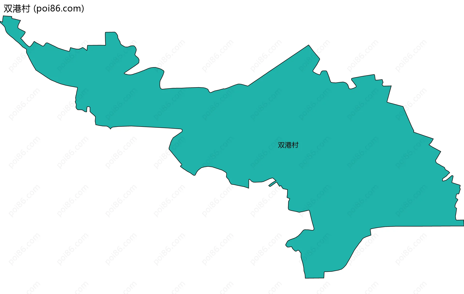 双港村边界地图