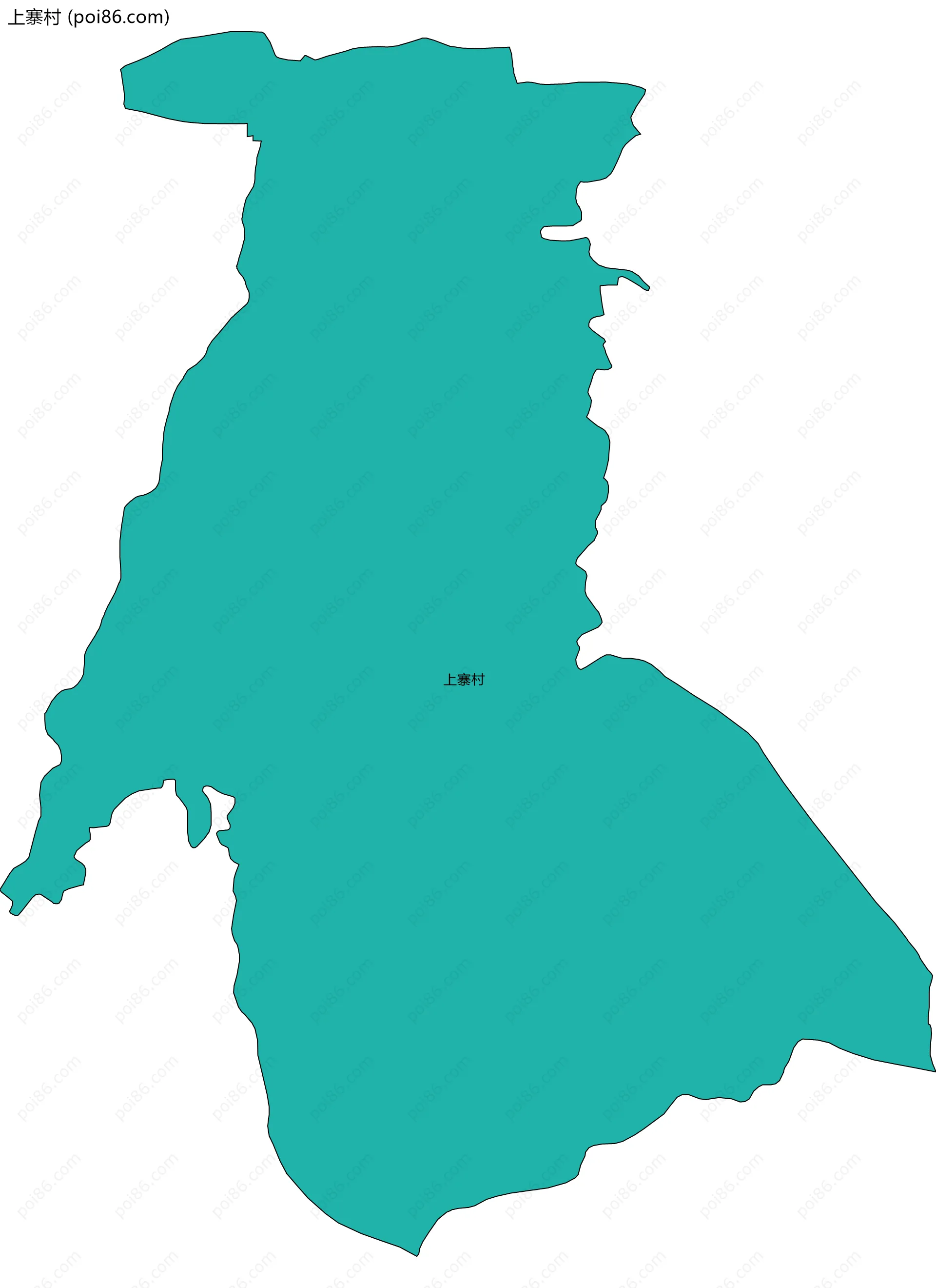 上寨村边界地图