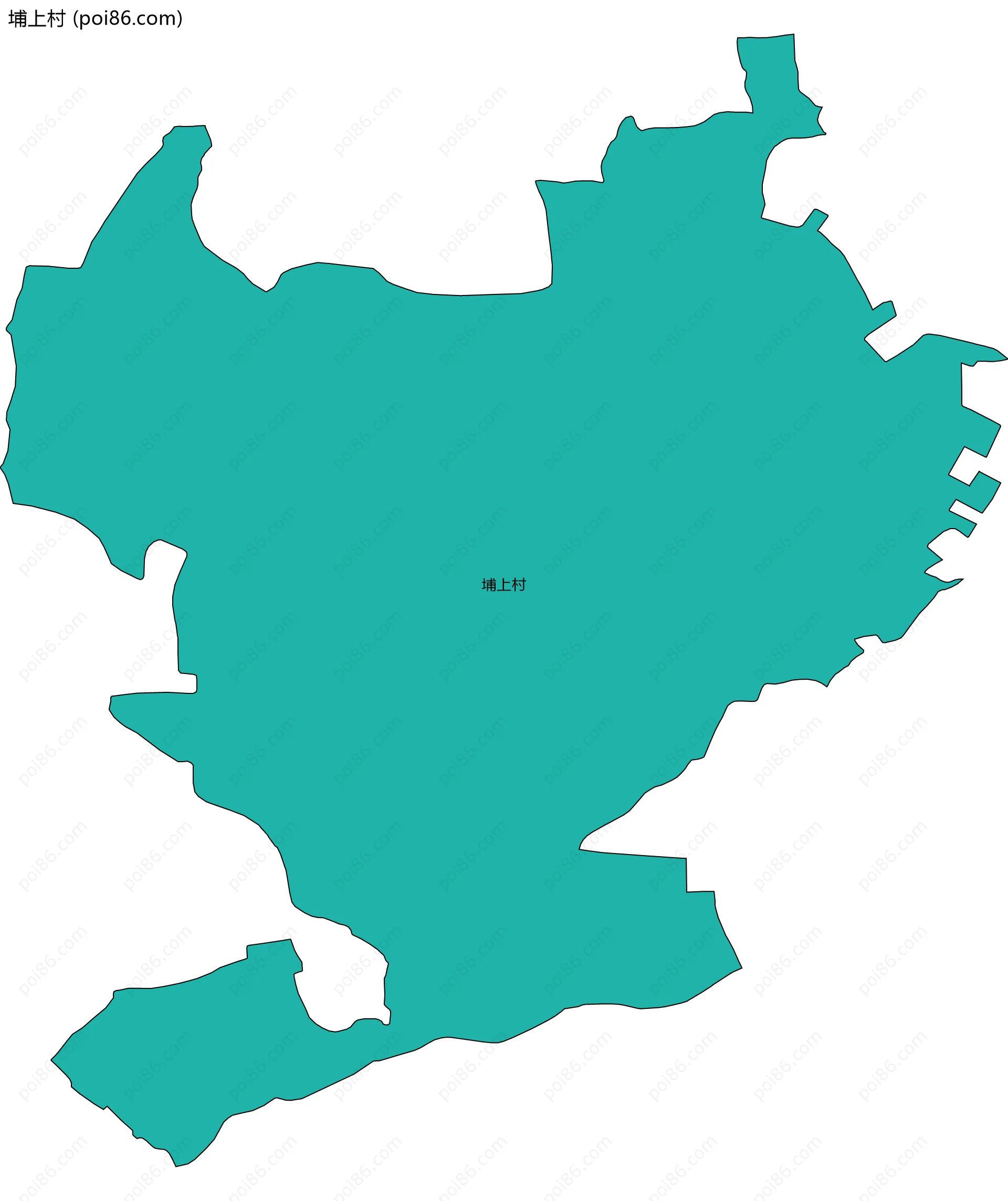 埔上村边界地图